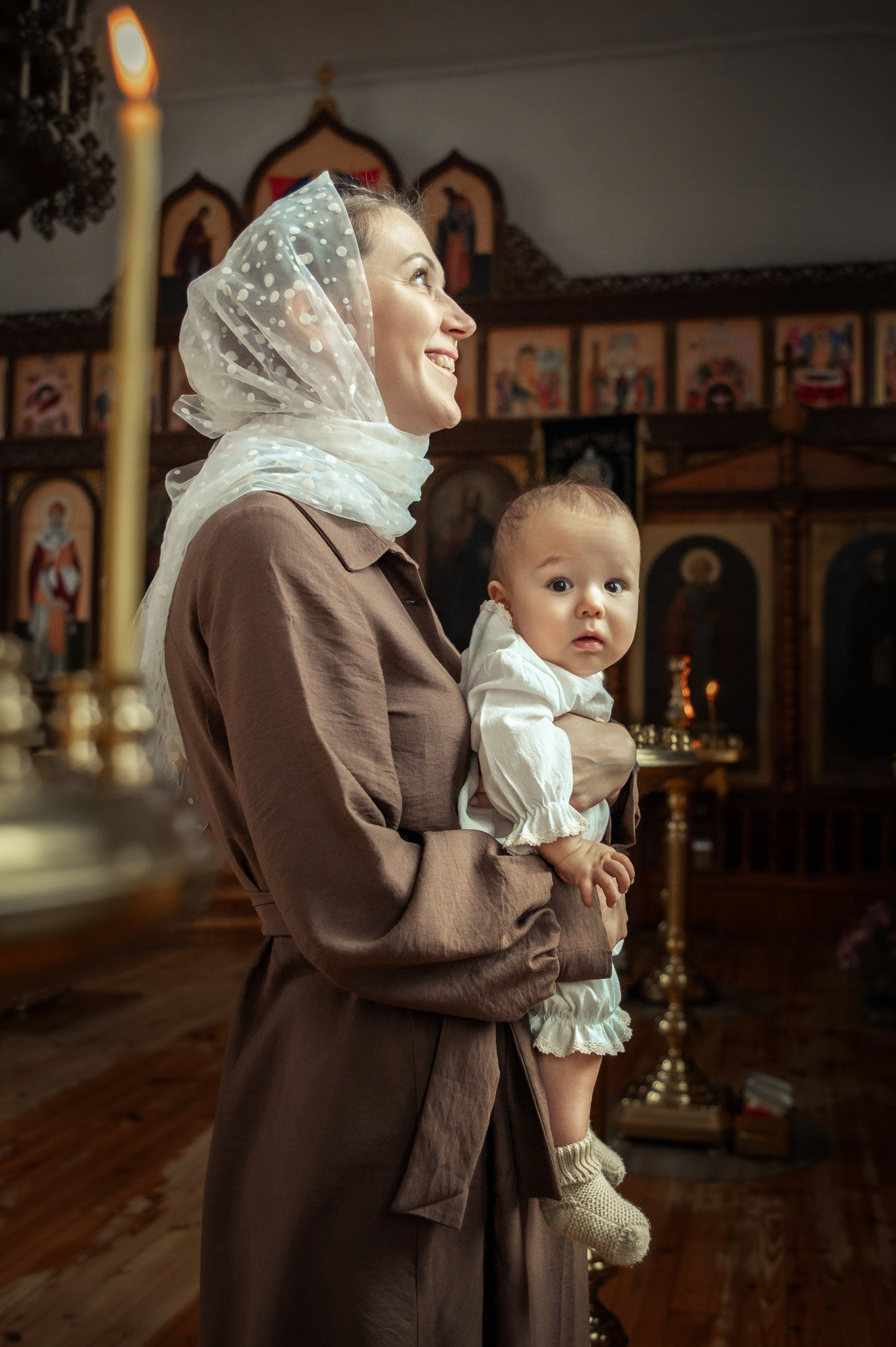 Таинство Крещения Геннадия, Храм Николая Чудотворца Краснослободск. Церковный, семейный и репортажный фотограф Волгоград, Волжский