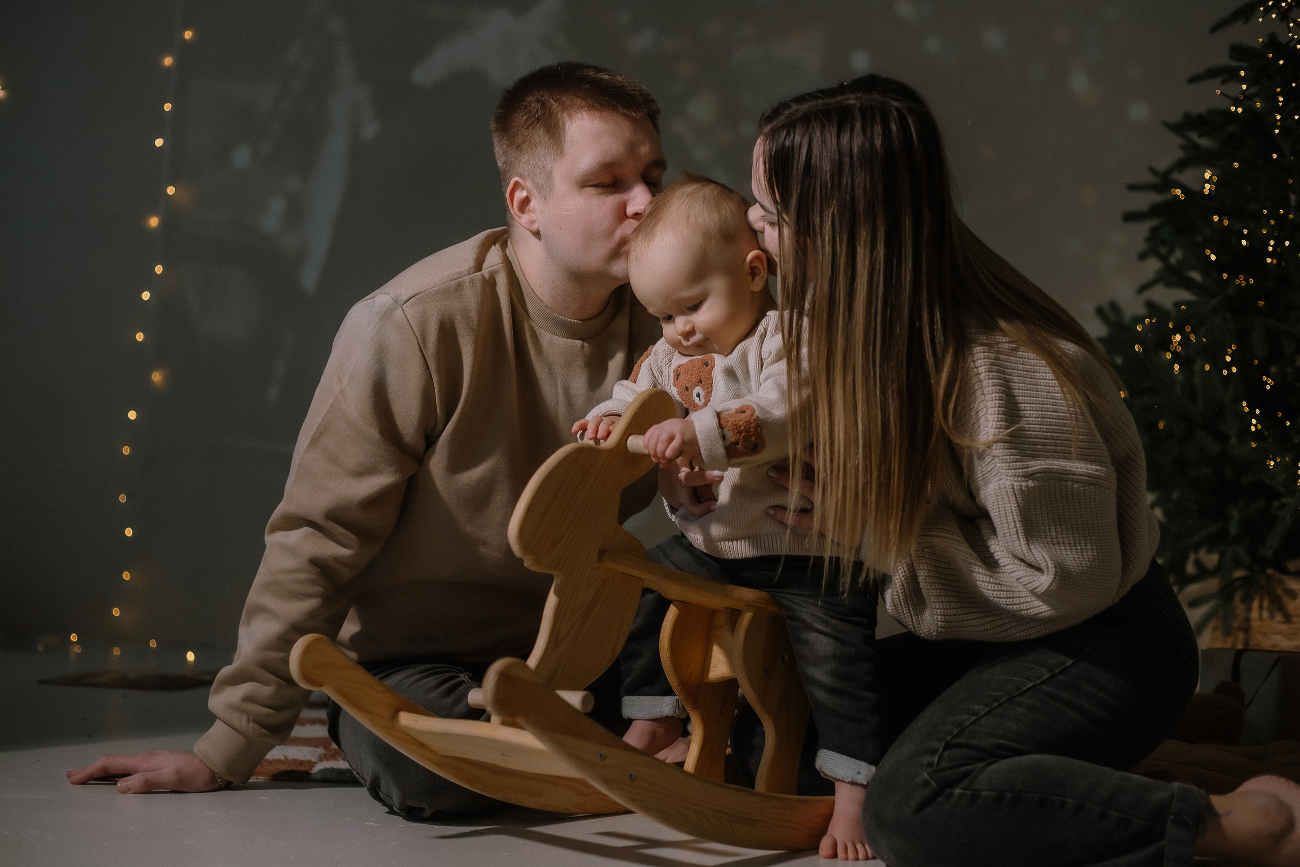 Предновогодняя серия Екатерины, Алексея и Матвея (в рамках студийных экспресс). Фотограф Екатеринубрг/Верхняя Пышма