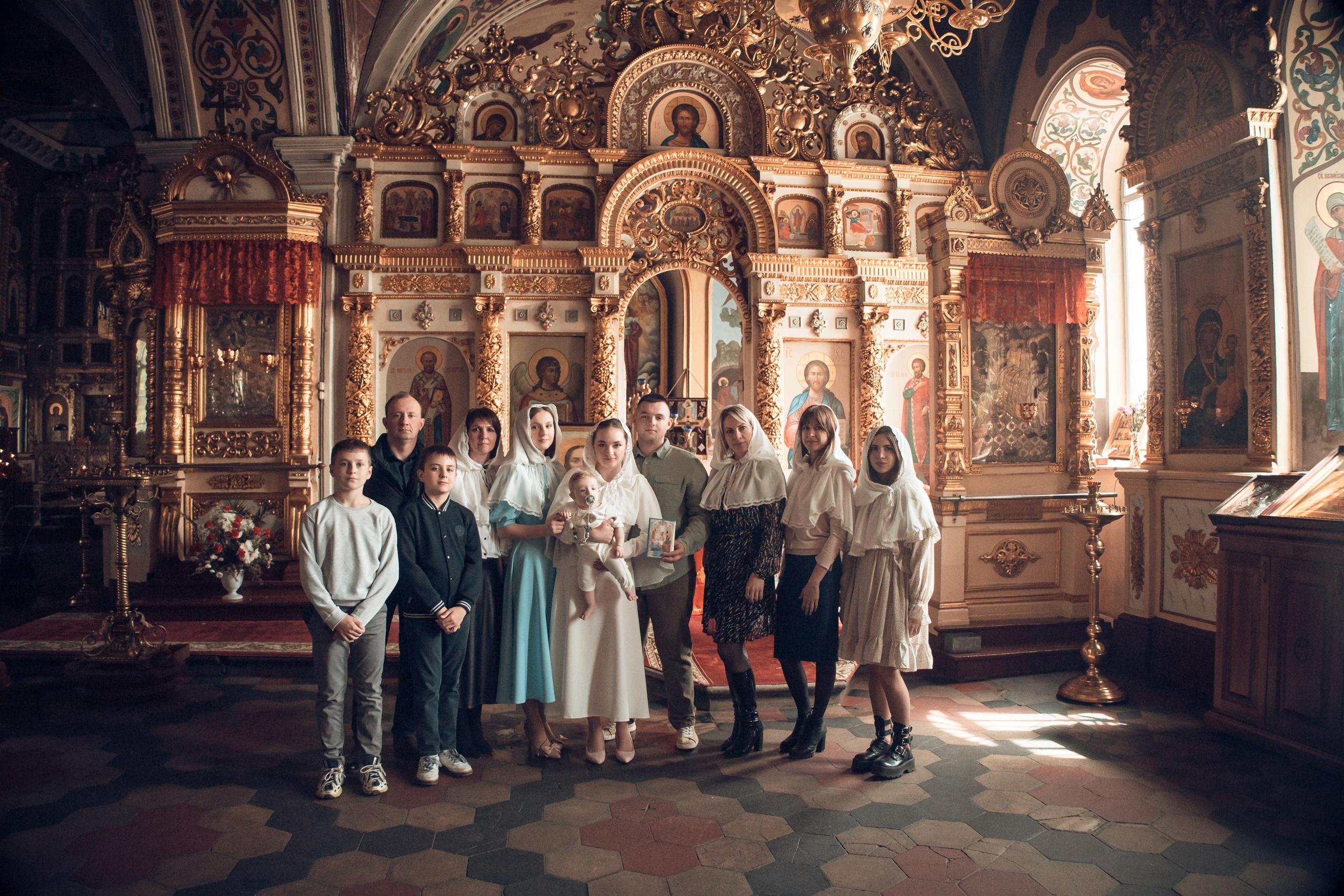 Таинство Крещения Ивана. Борисо-Глебский кафедральный собор. Семейный фотограф в Рязани и Рязанской области