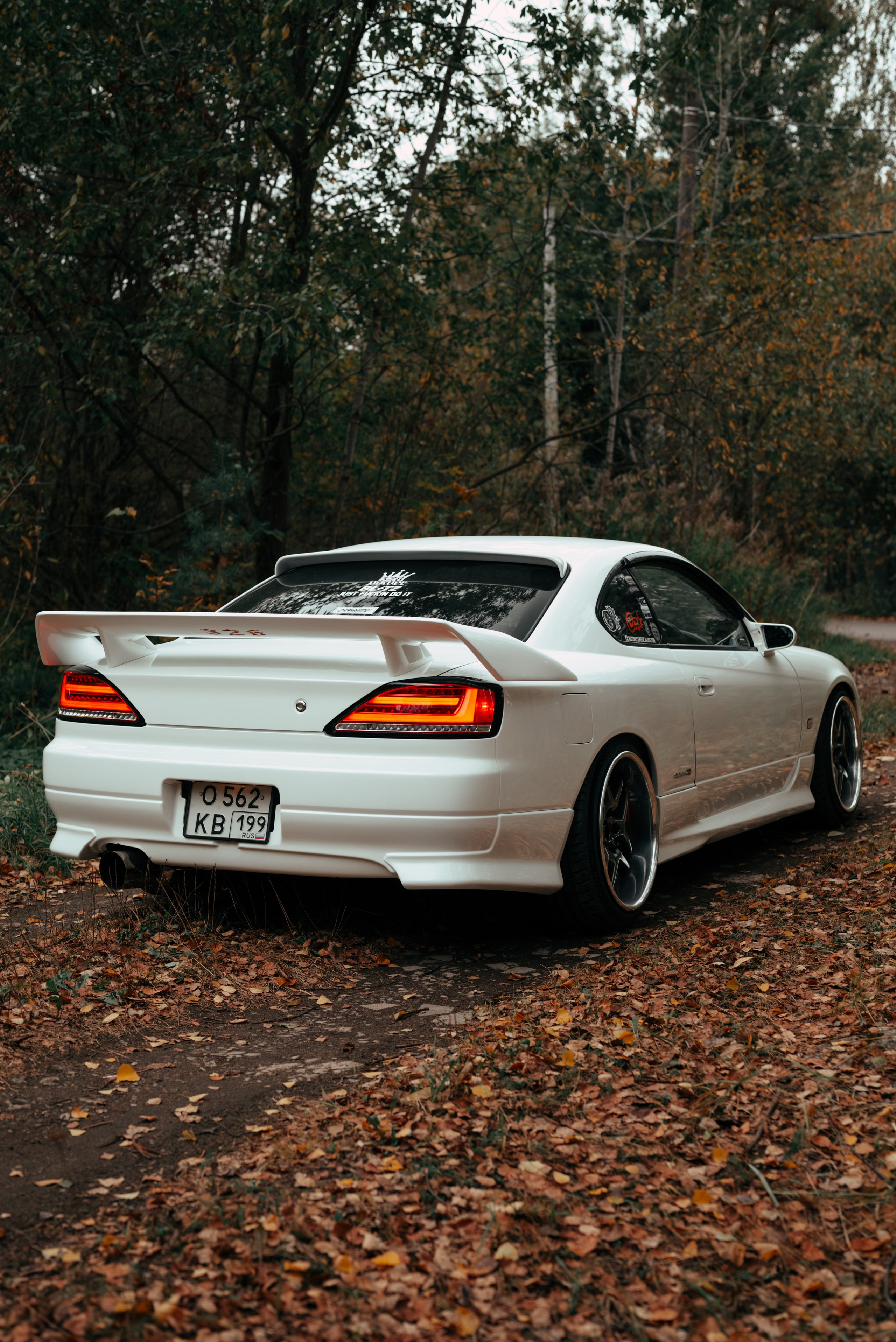 White Silvia new headlight. DeLorein