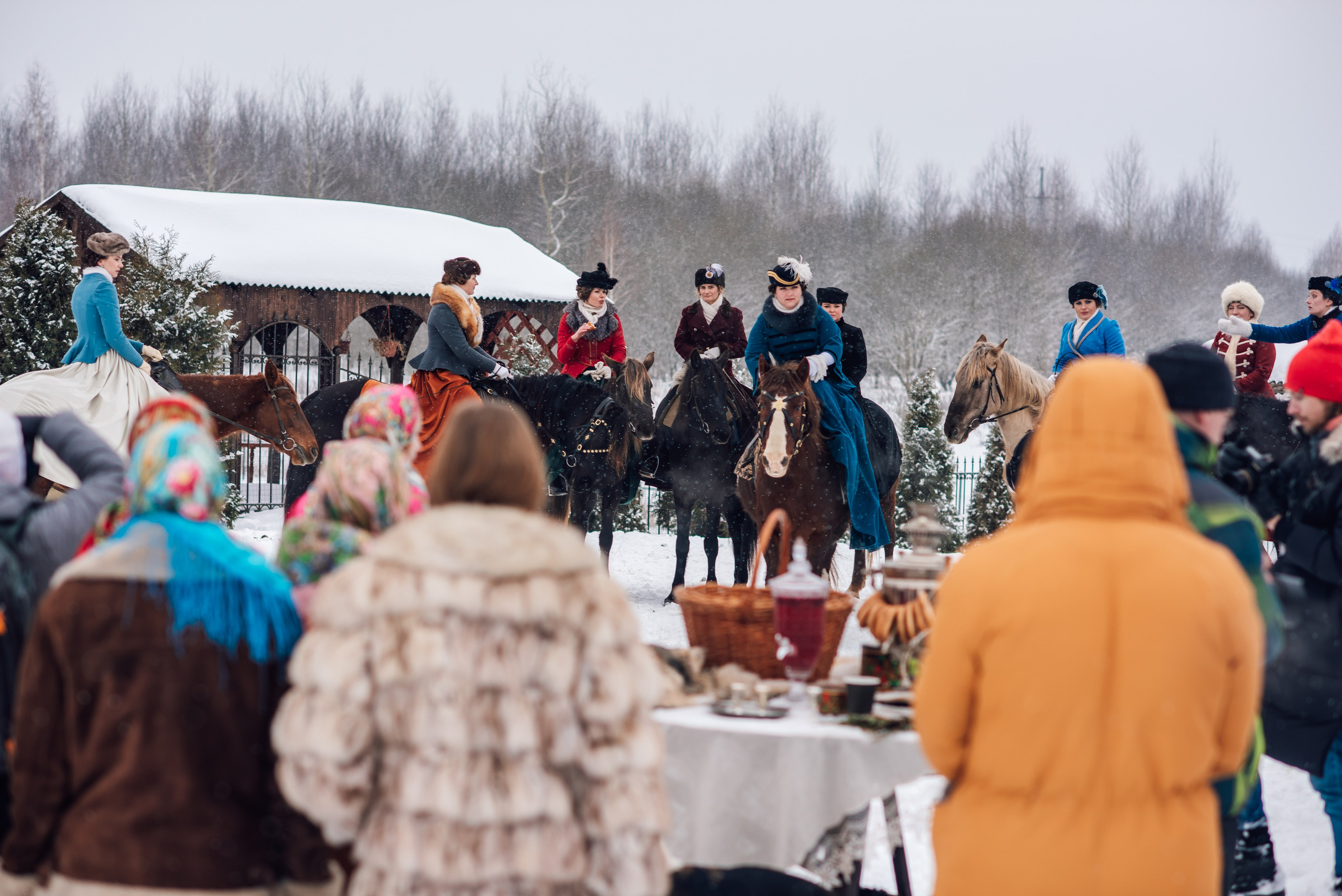Зимняя парфорсная охота. Фотограф Диана Вальтер