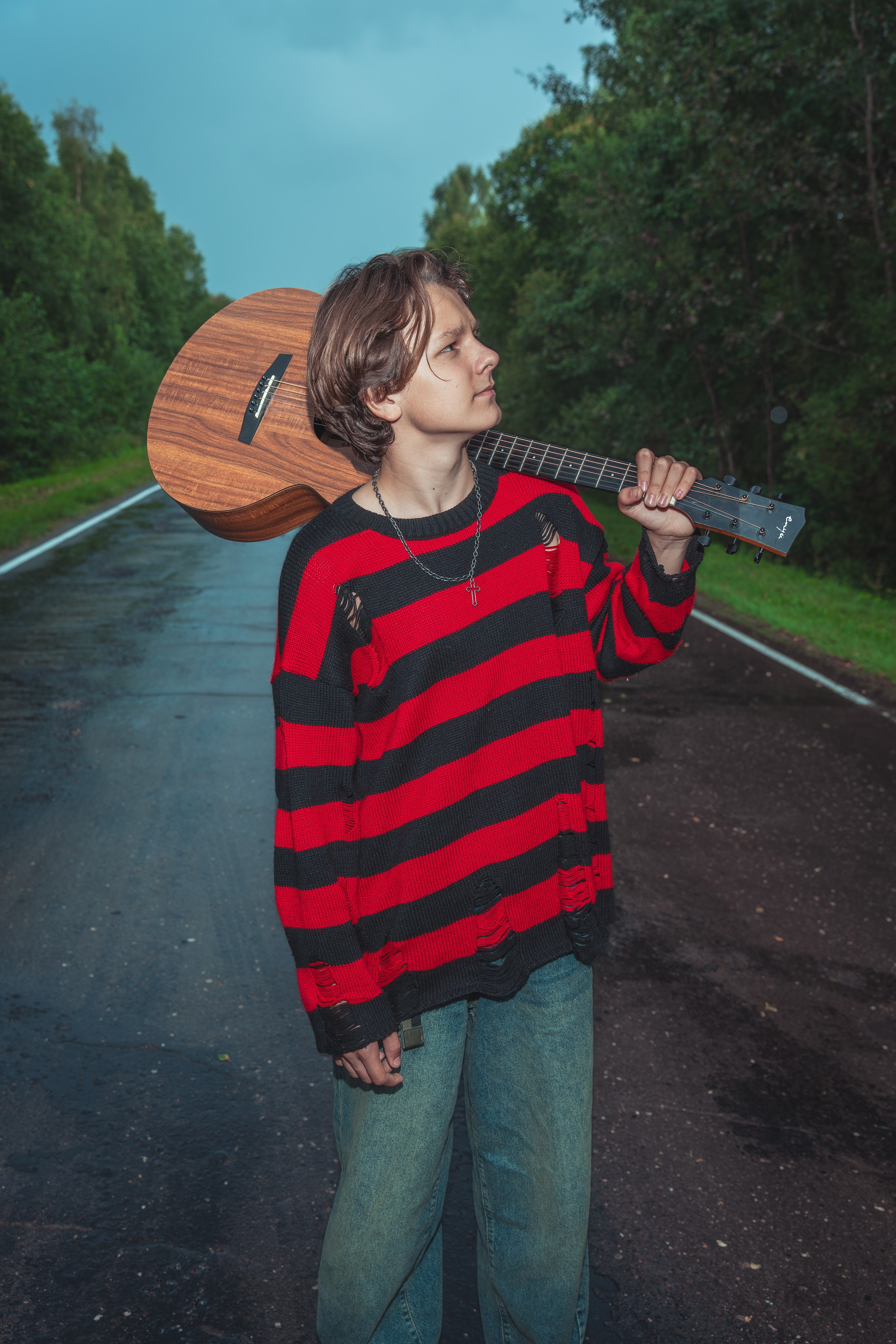 Маленькая история о юном музыканте. Фотограф Евгений Егоров