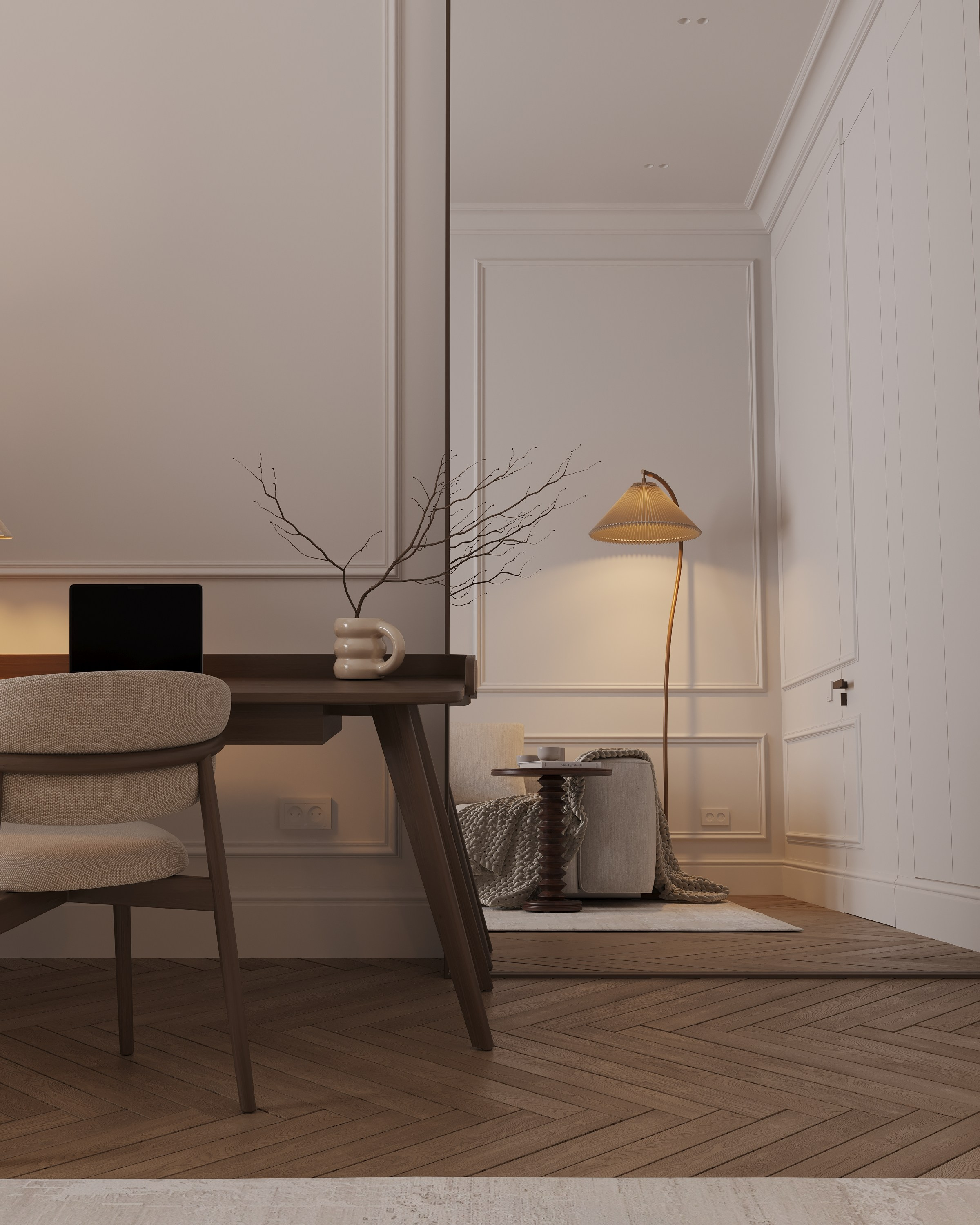 WINTER OFFICE. 3d визуализатор Анастасия Науменко