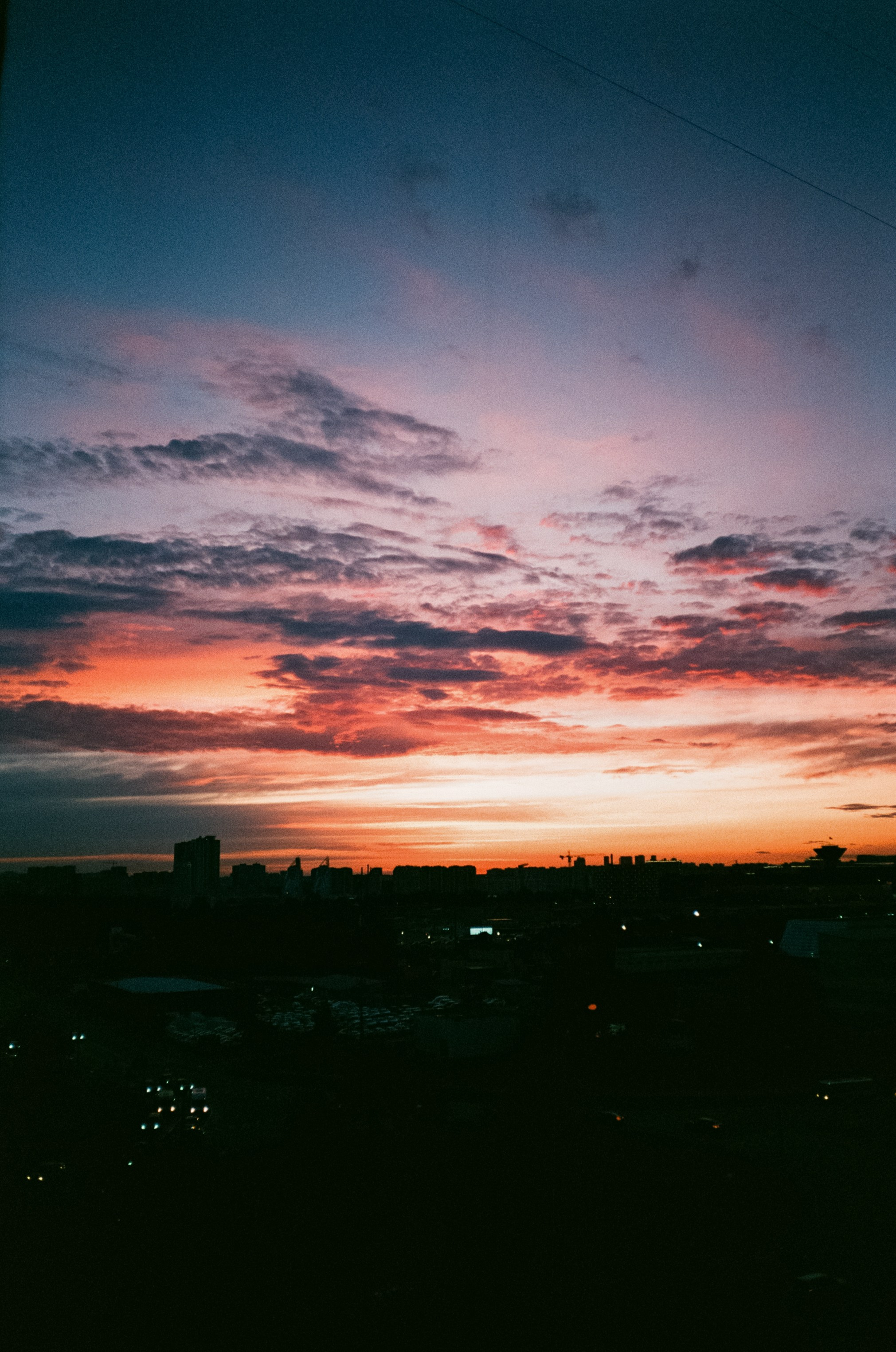 Ricoh MF-1 / Fujifilm X-tra 400 (просрочка) / Закат Строгино, Давыдовс