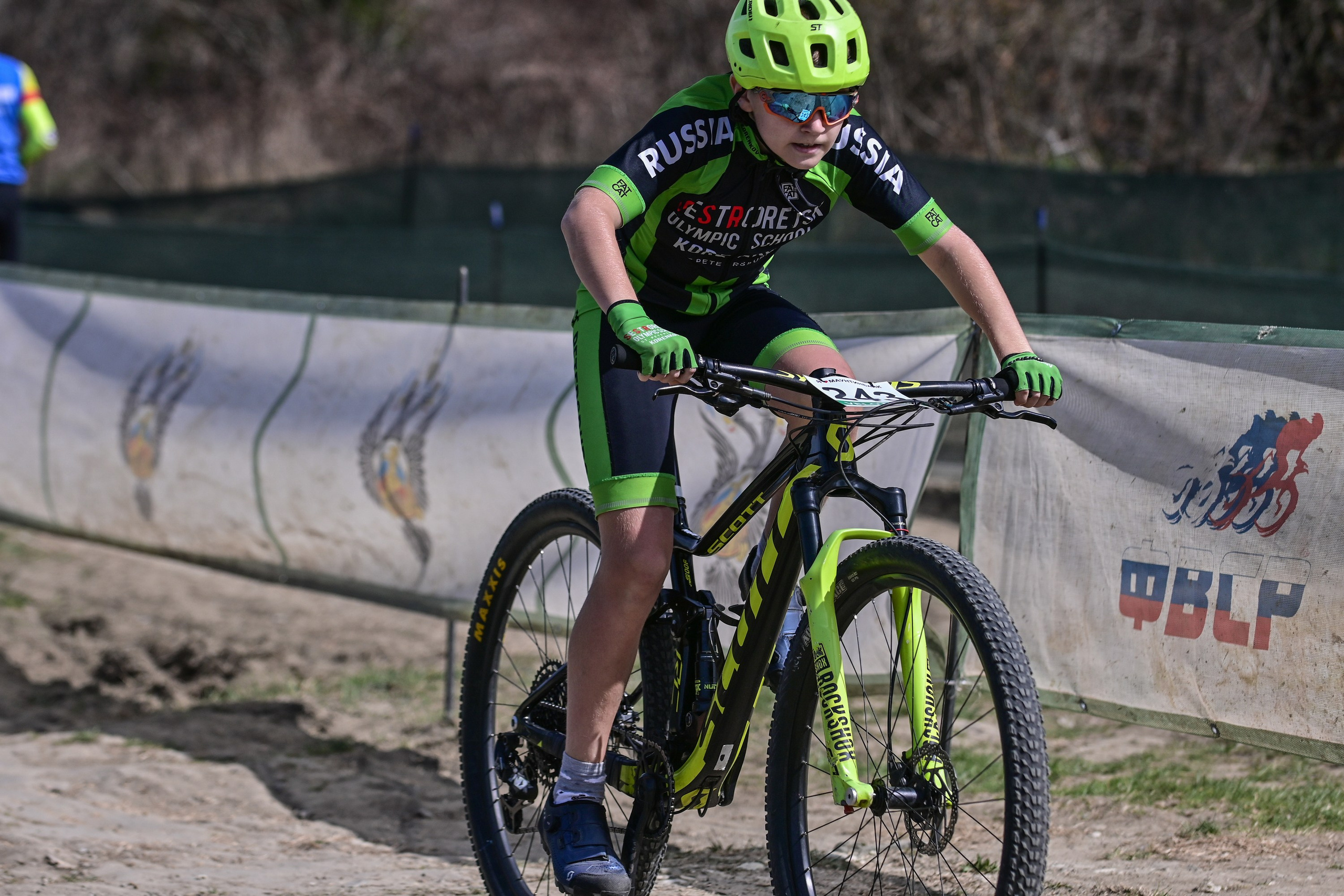 Маунтинбайк, кросс-кантри в Архипо-Осиповке 16 марта 2025. Спортивный фотограф, фотожурналист Павел Ларькин