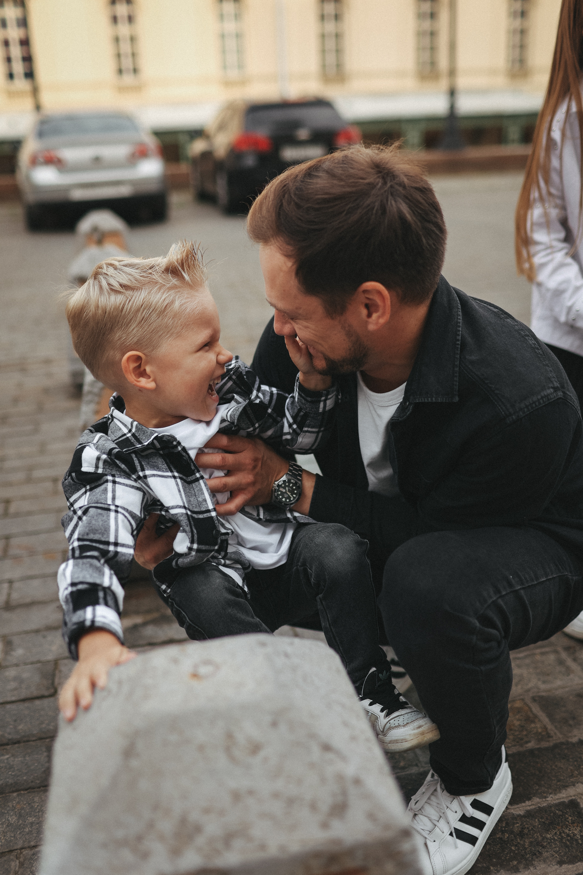 Семейная фотосессия в Москве фотосессия в городе. Фотограф Владимир Москва