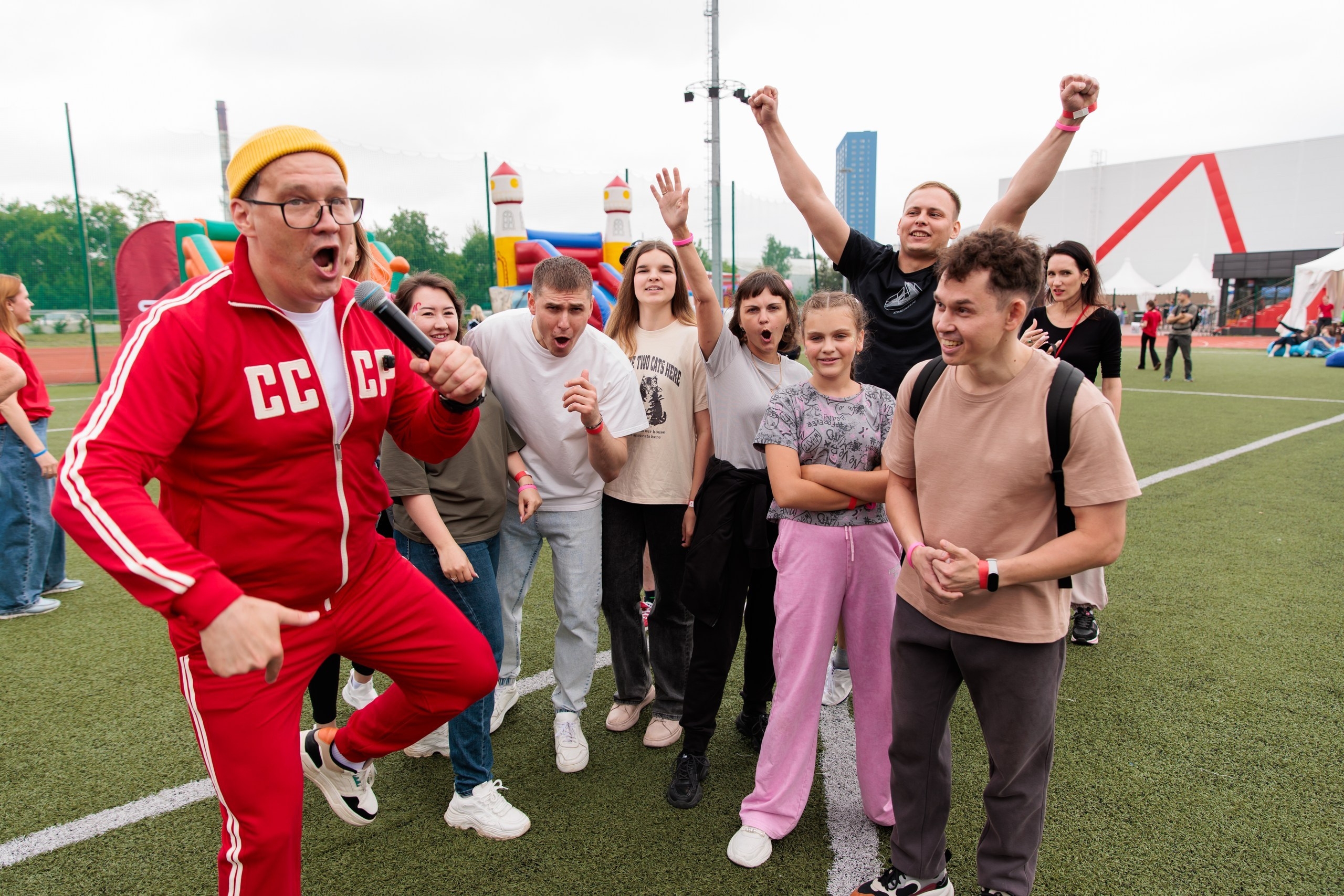 Командная перекличка на спартакиаде 