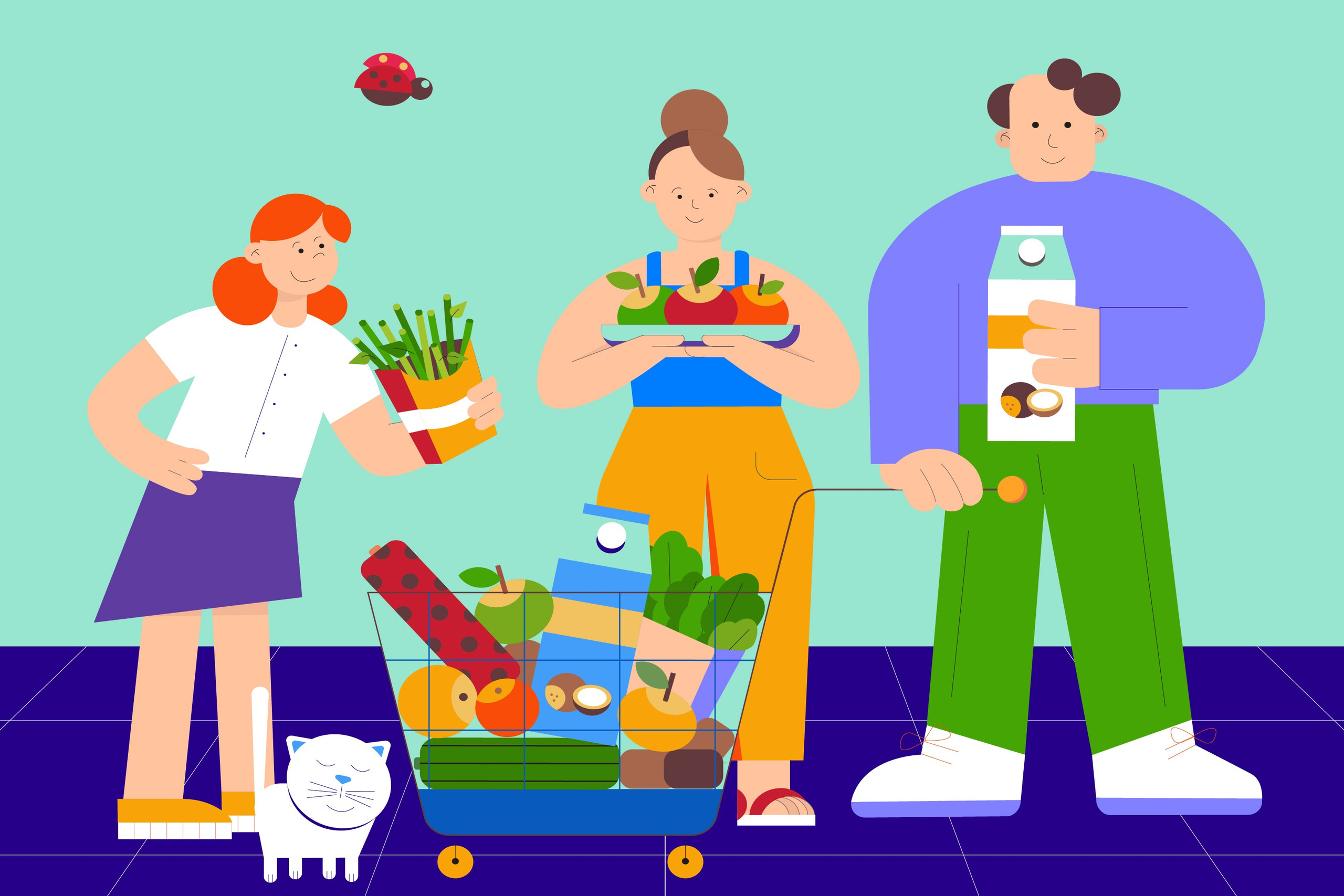 Иллюстрации & Еда будущего. Олеся Бакулина, графический дизайнер, иллюстратор