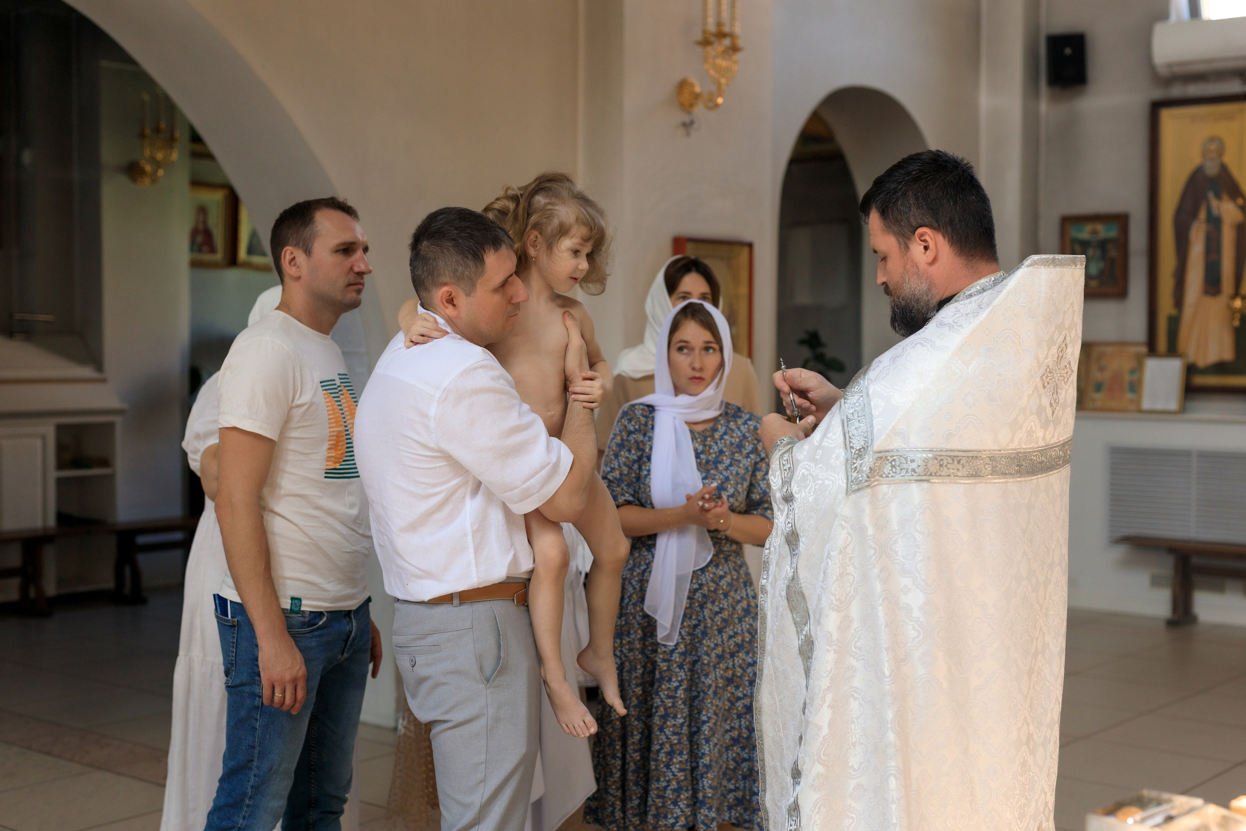 Крещение Илларии. Семейный и детский фотограф в Краснодаре Элона Литвинова