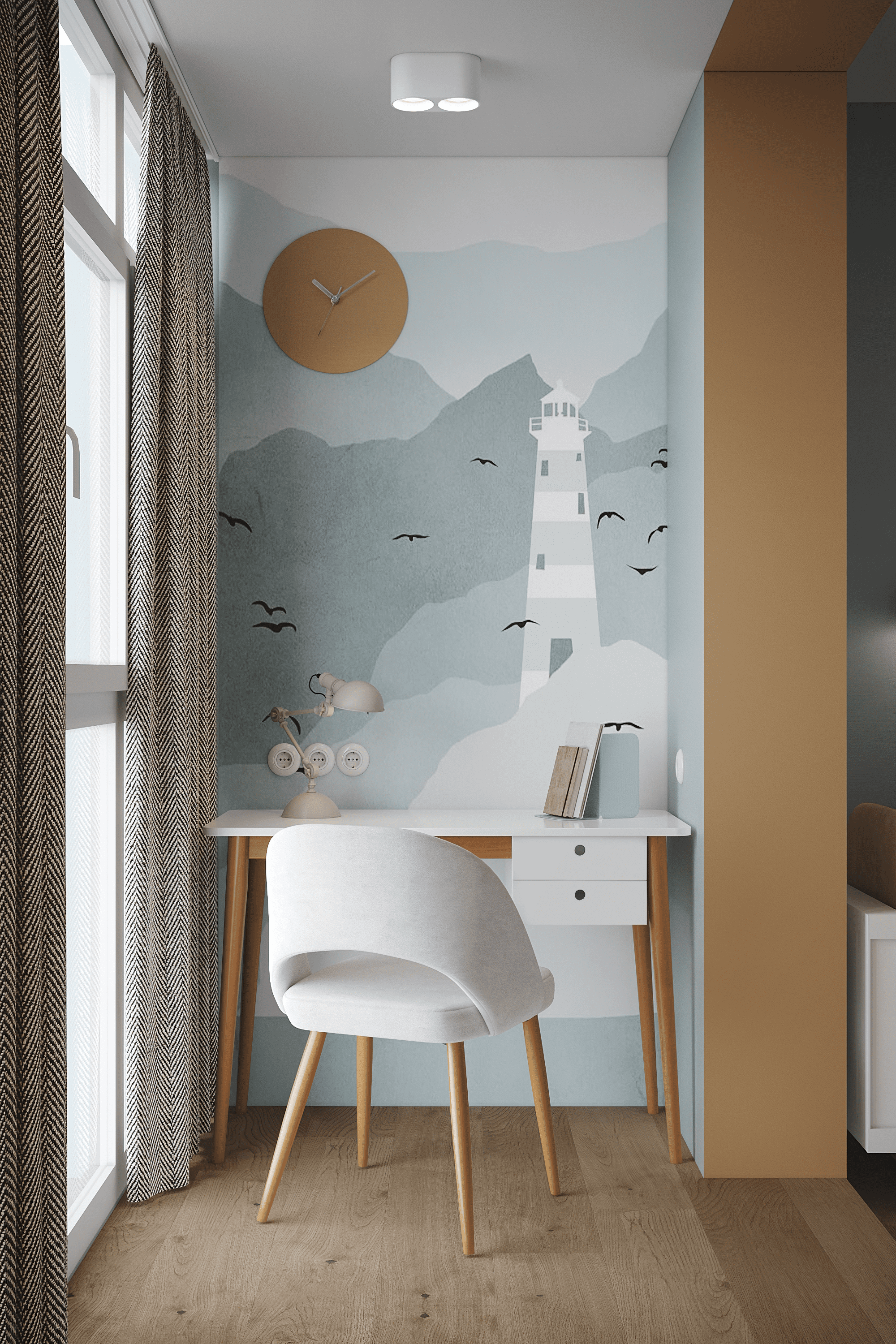 Голубое небо. MIRRO STUDIO Дизайн интерьера и реализация под ключ Варшава