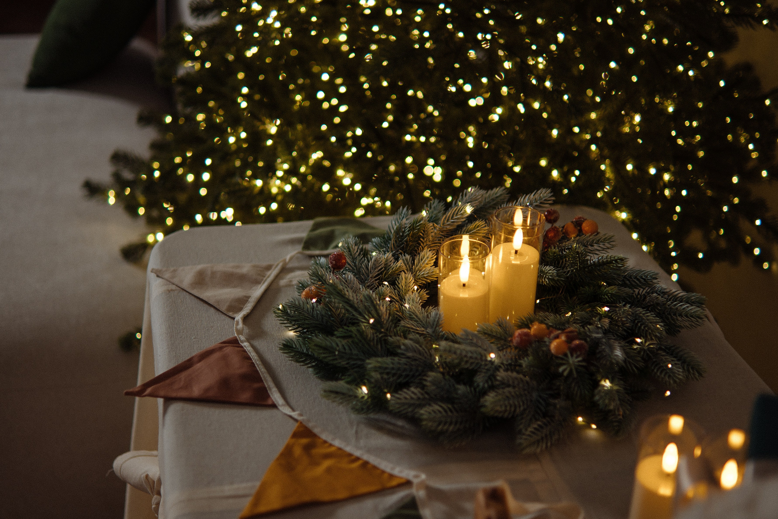 Новогодние декорации в зале AURA. AURA Фотостудия в Нижнем Новгороде