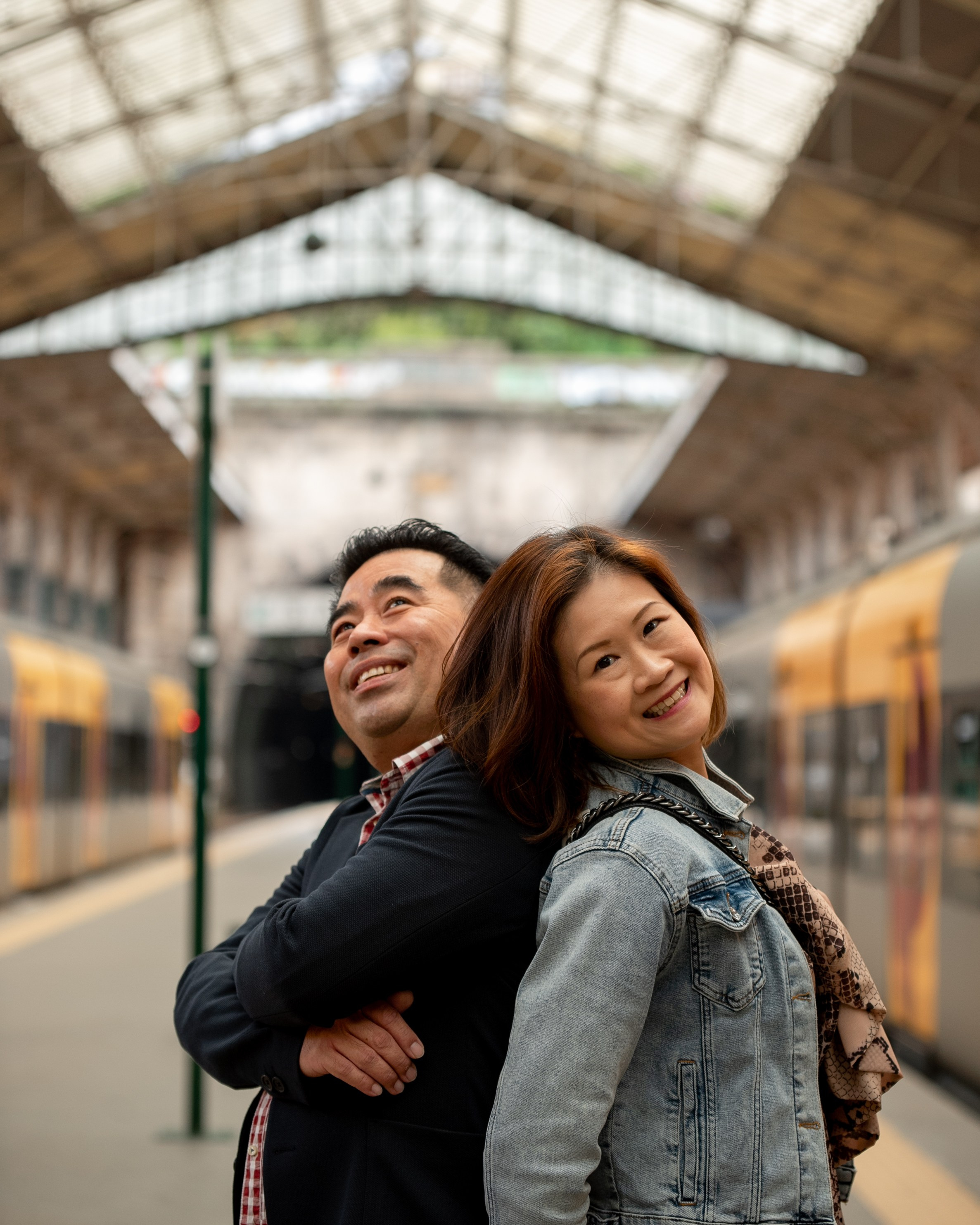 YOKE and ALFRED. Walking in Porto after the rain. Anastasiia Antoniuk portrait, family and couple photographer, Portugal