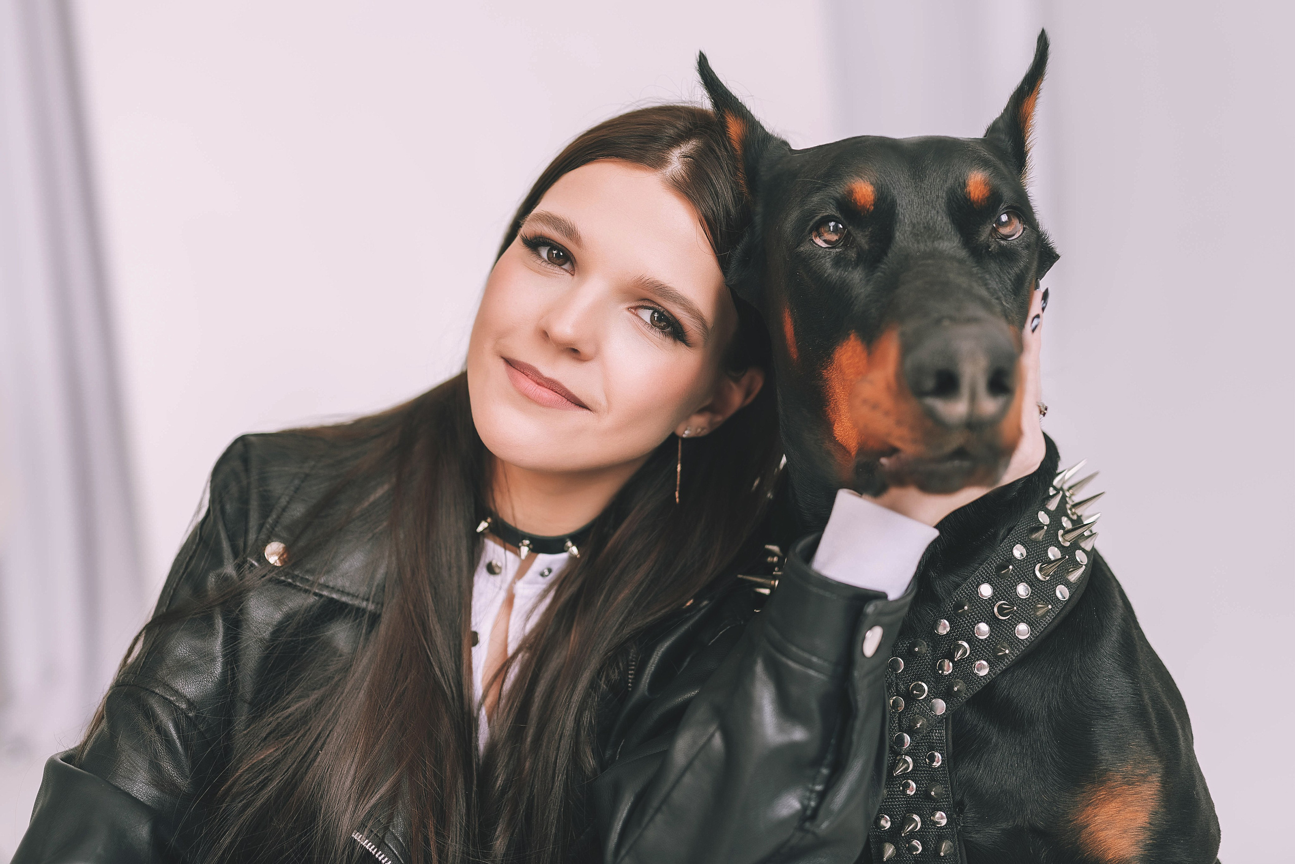 Фотосессия с доберманом. Семейный, детский фотограф в Воронеже Анна Никитина