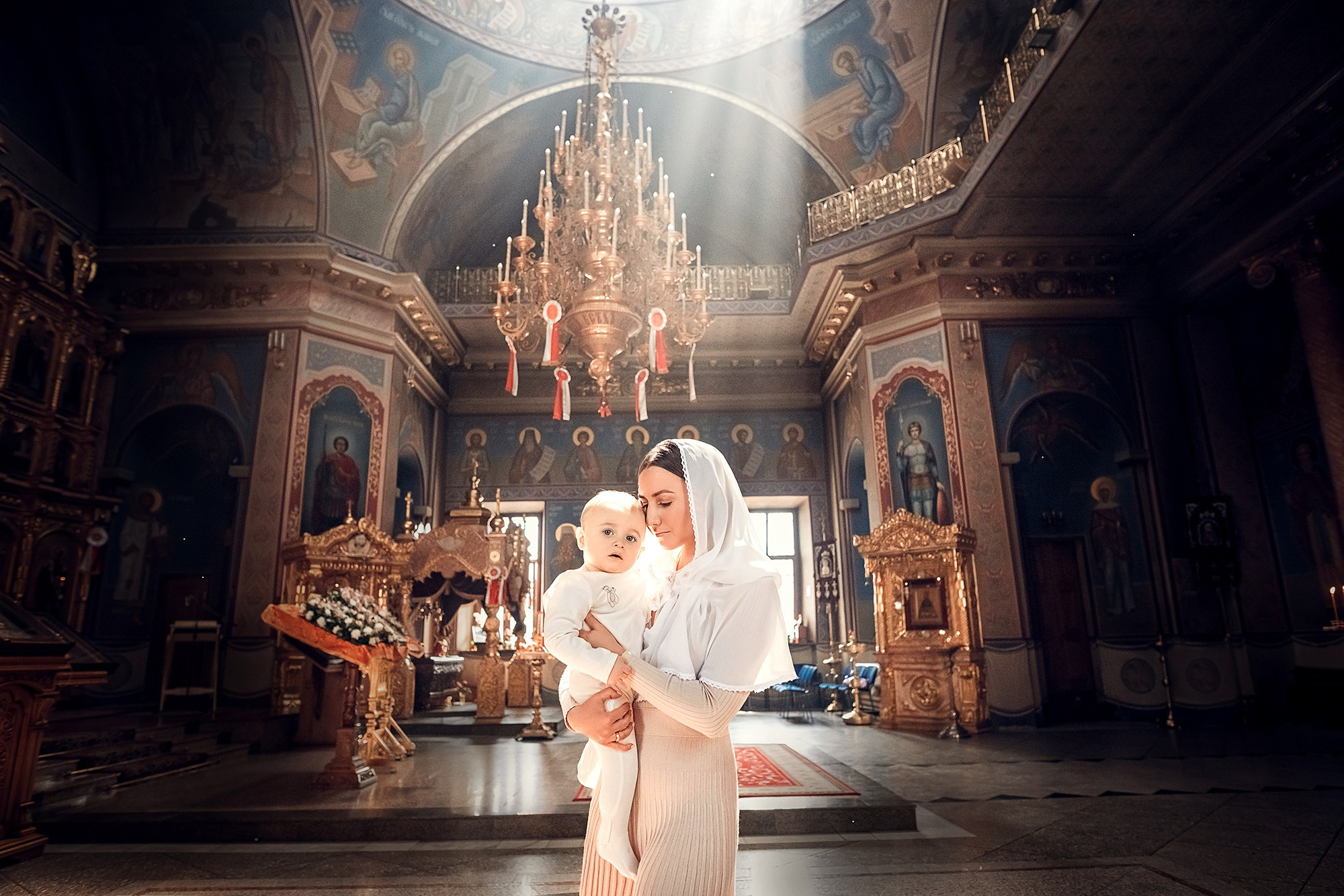 Таинство Крещения (постановочная съемка). Moscow_CPC