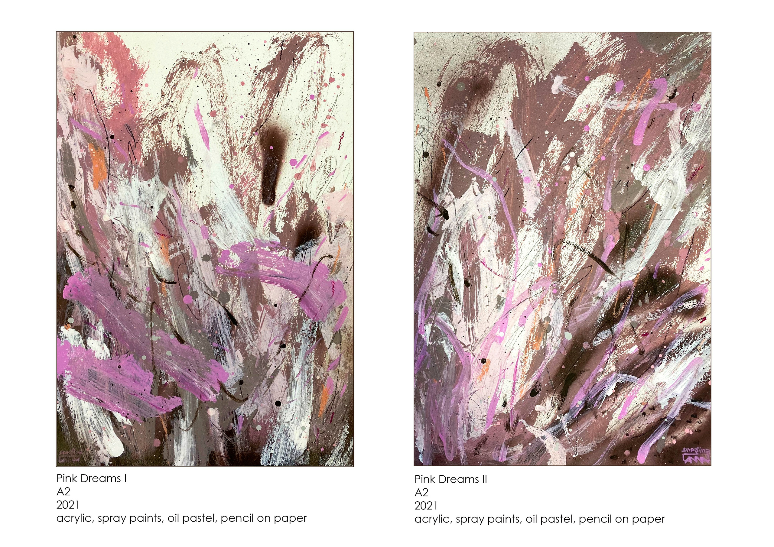 Drawings, collages. Artist Anna Snegina Художница Анна Снегина