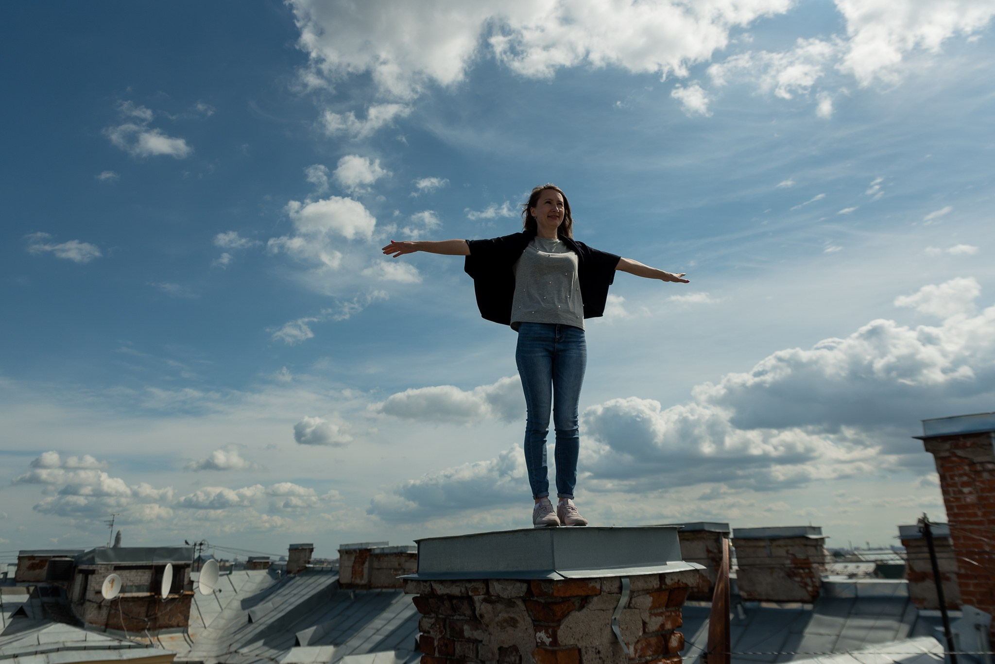 Крыша у Исаакиевского собора. Свадебный и семейный фотограф из Санкт-Петербурга Климов Анатолий