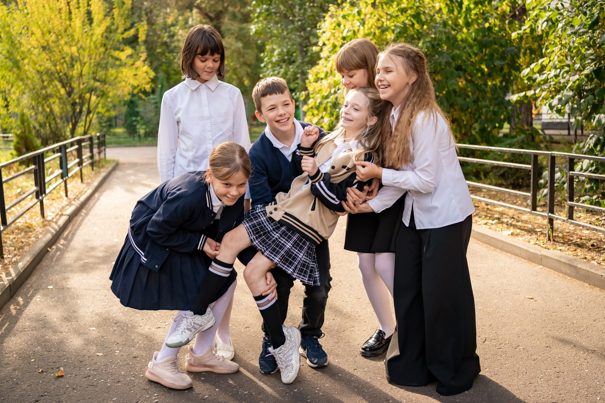 Выпускники начальной школы. Семейный фотограф Варвара Сорока в городе Москве