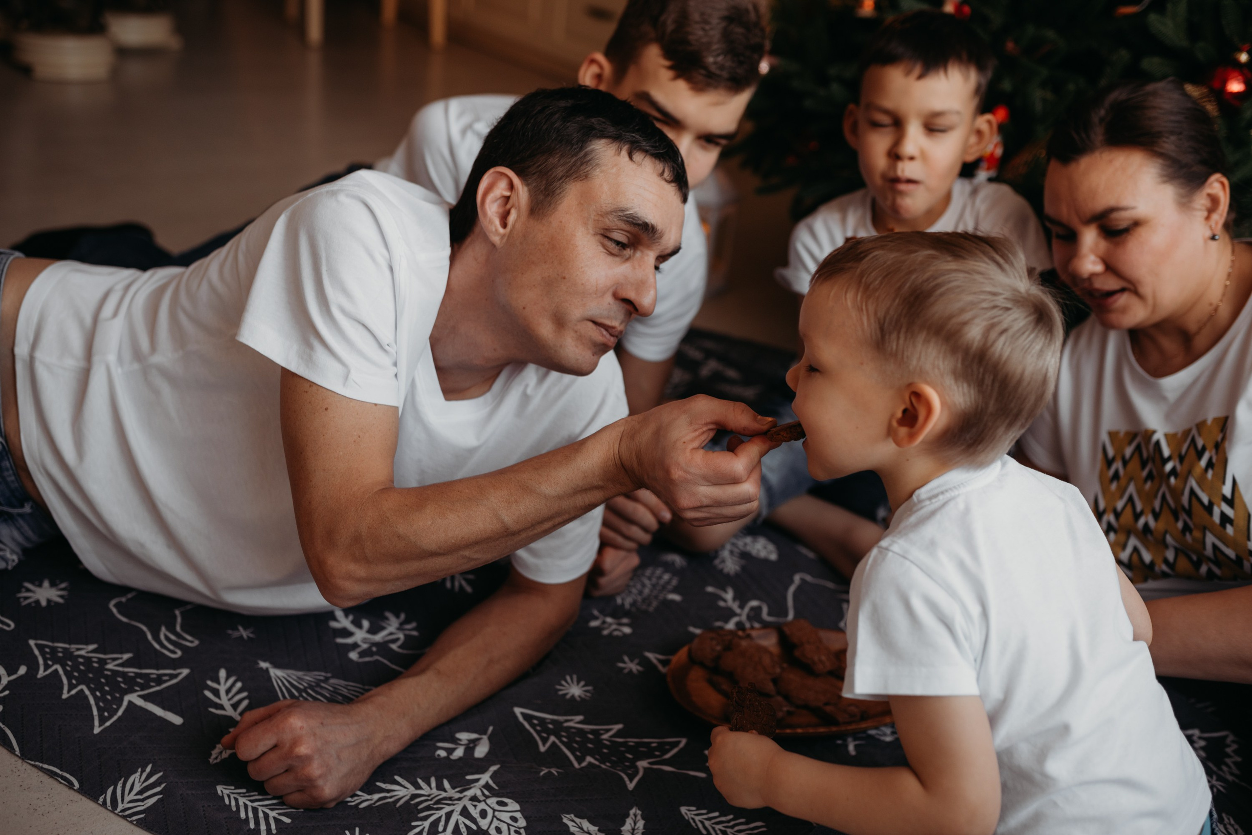 Юлия, Алексей, Тихон, Трофим и Потап. Семейный и детский фотограф в Новосибирске и Краснообске — Анна Ким