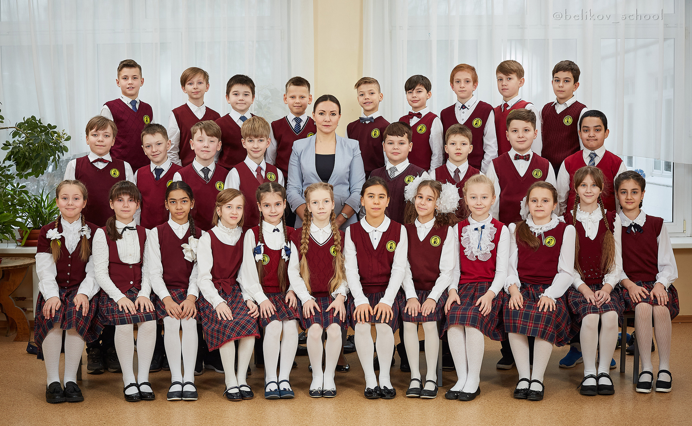 Общая фотография класса. Школьный фотограф Сергей Беликов