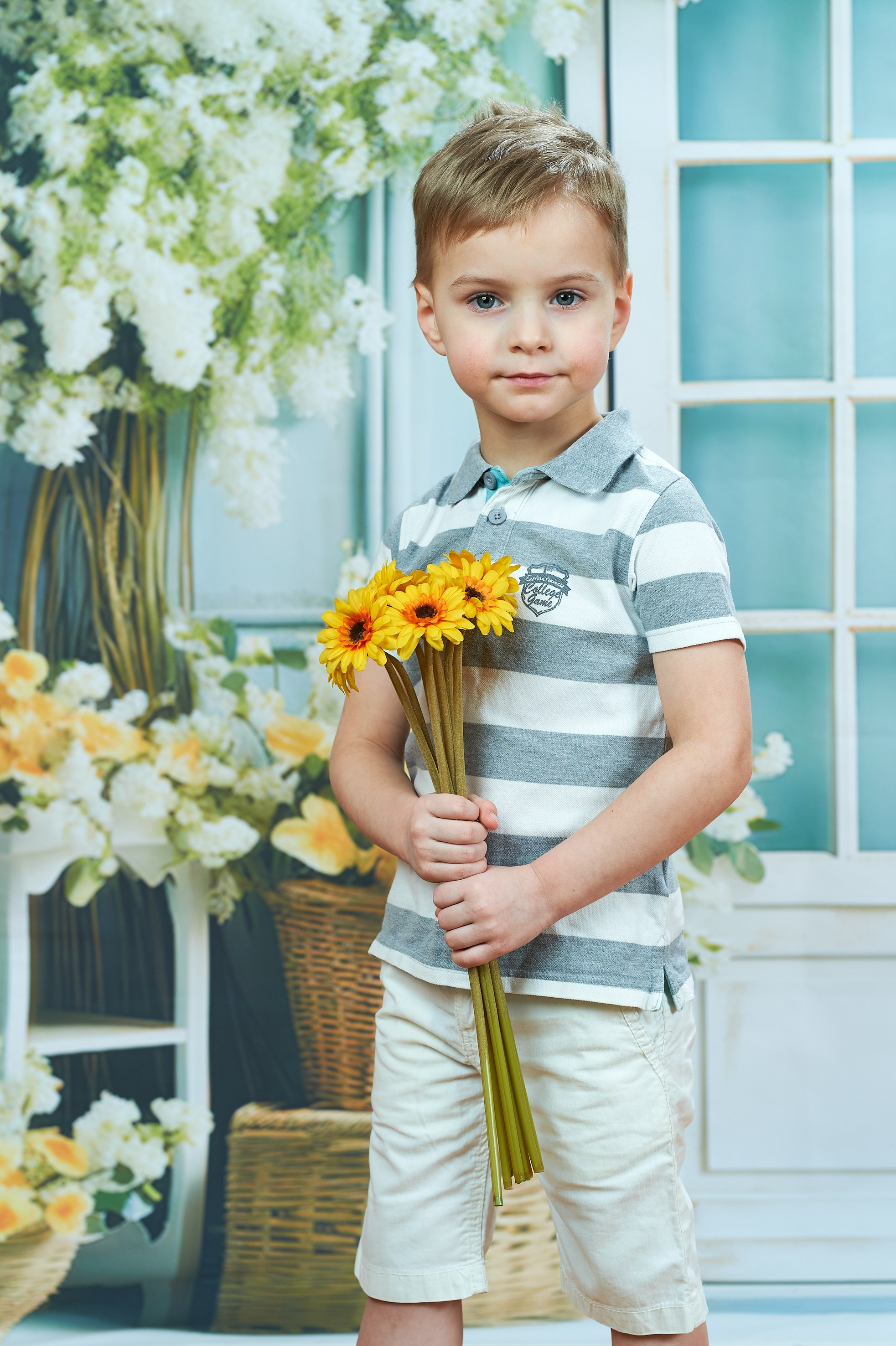 Детская весенняя фотосъемка