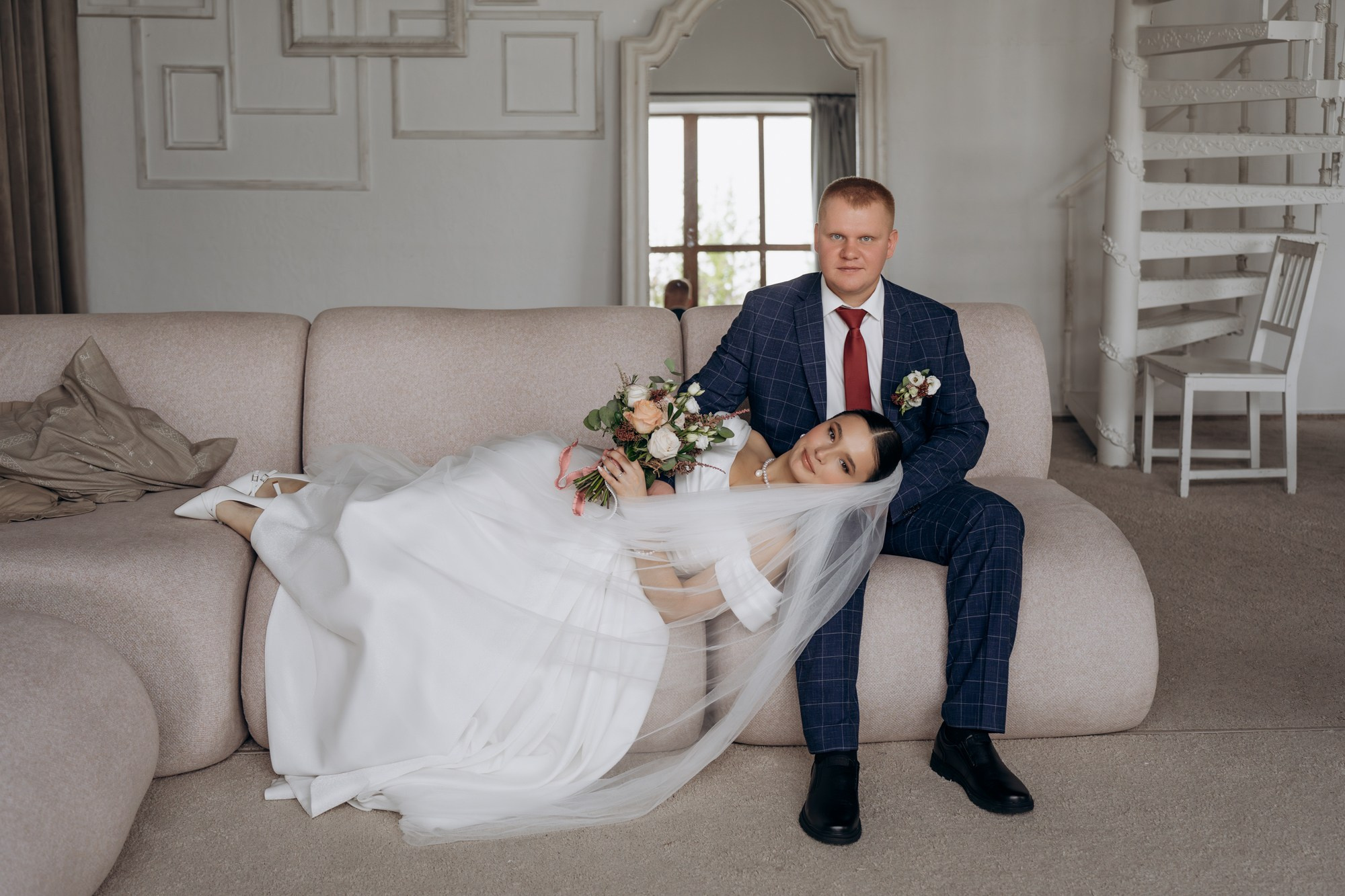 Свадебная фотосессия в студии. Свадебный и репортажный фотограф в Ярославле Евгений Сальников