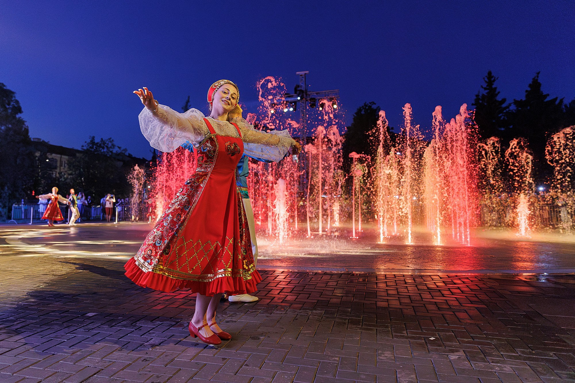 Открытие мультимедийного фонтана | СБЕР. Боченков Вадим | Фотограф в Пскове и Санкт-Петербурге