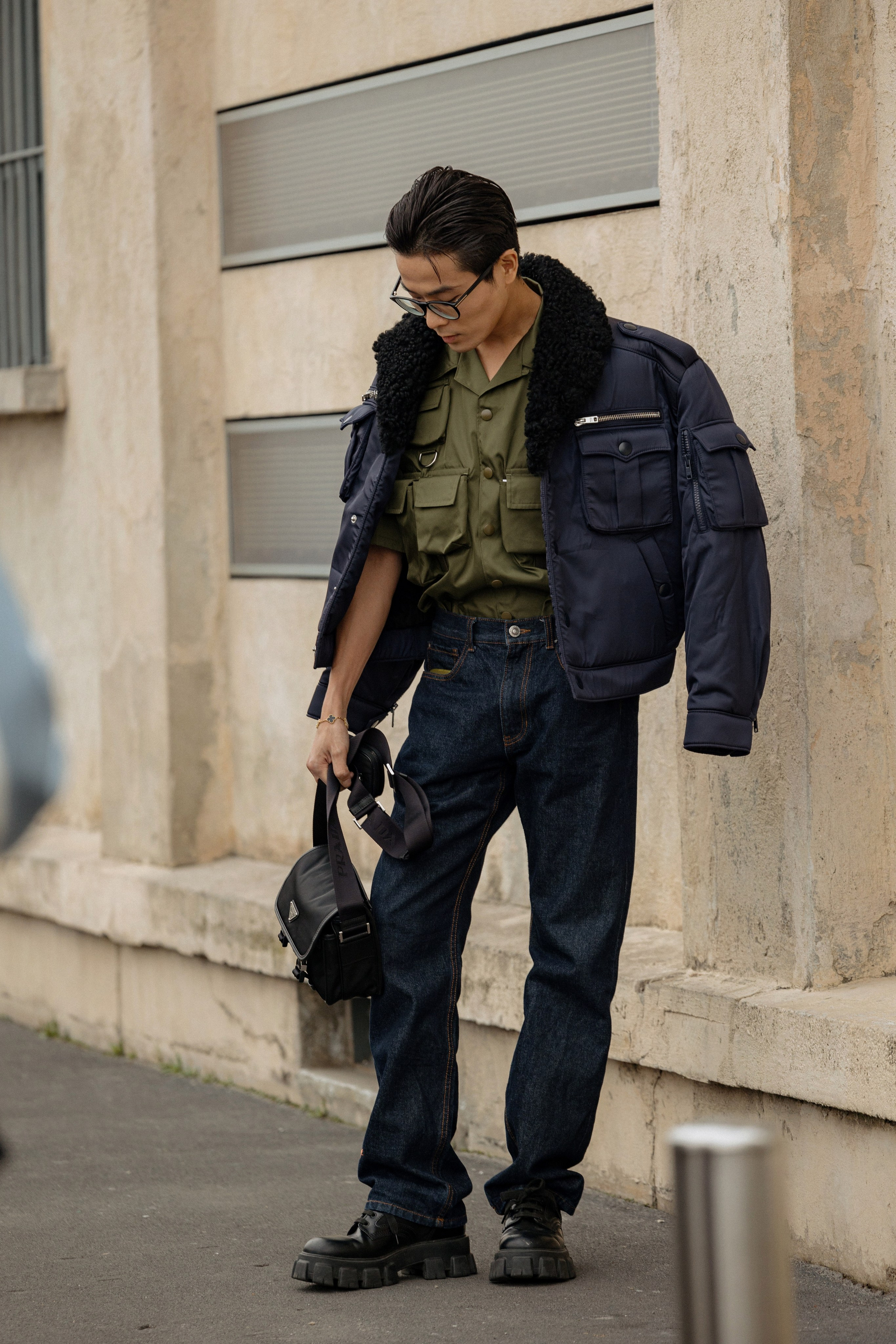 Milan Mens fashion week FW 24/25 PRADA. Photographer in Milan Ivan Goncharov