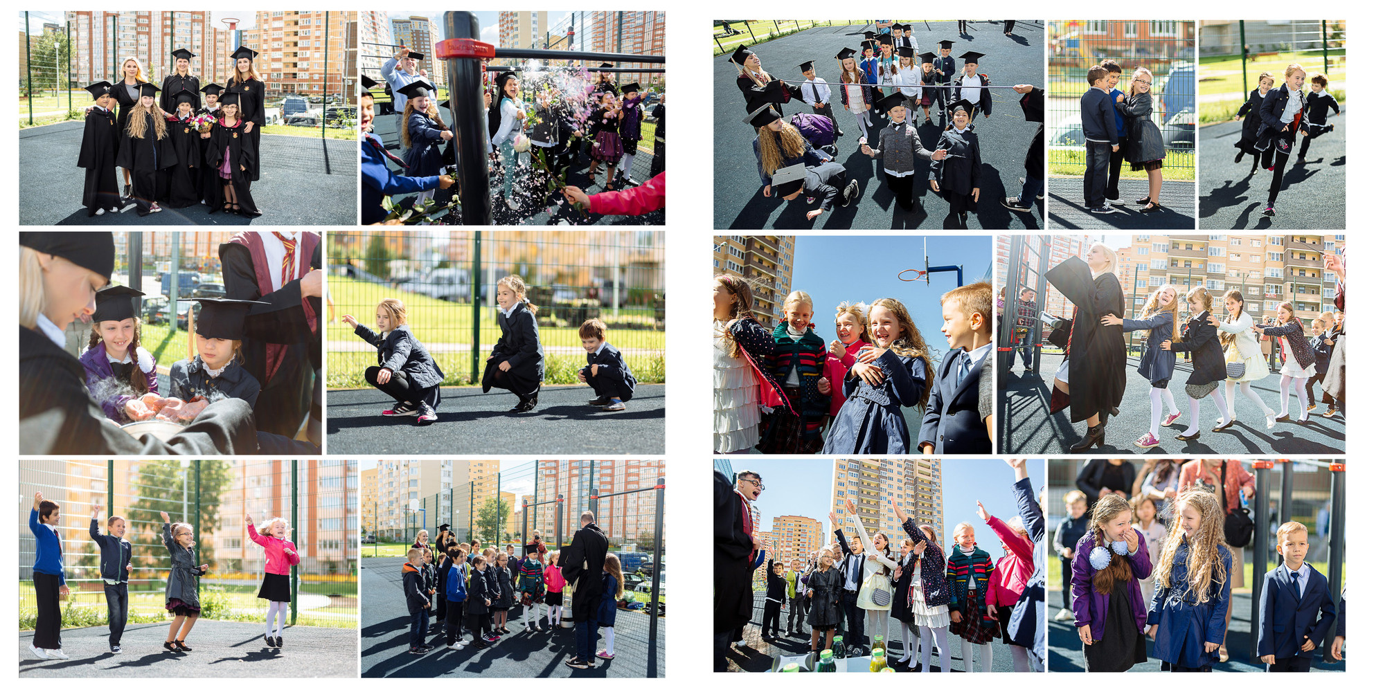 Выпускной альбом общей верстки для школы Mary club. Семейный и школьный фотограф в Москве Анна Ткач