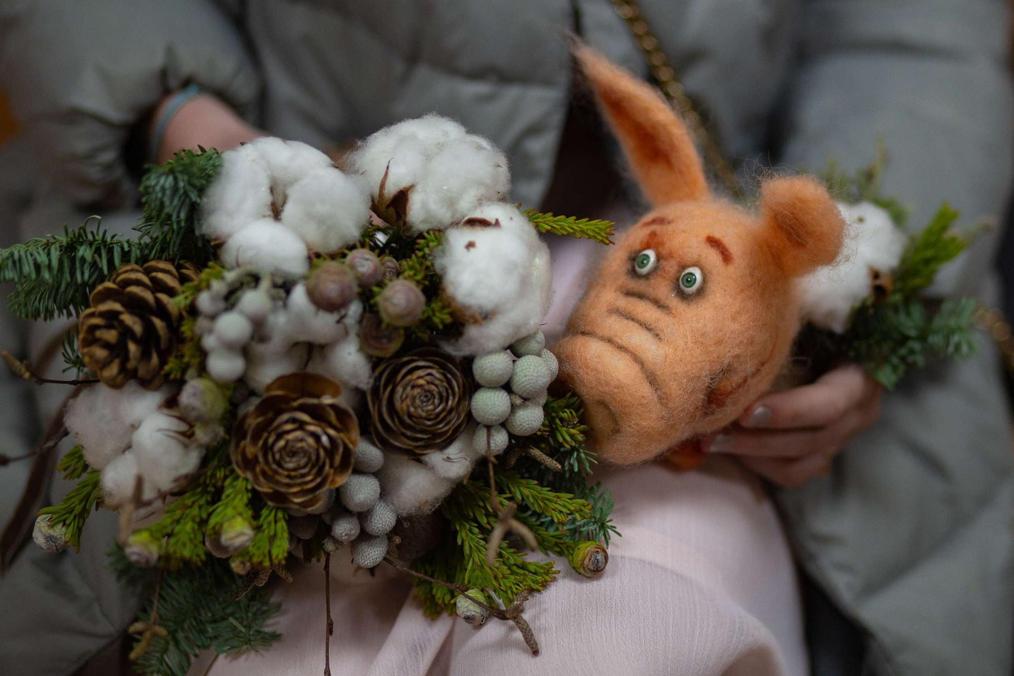 Свадебная фотопрогулка для беременной пары в Москве зимой. Семейный и школьный фотограф в Москве Анна Ткач
