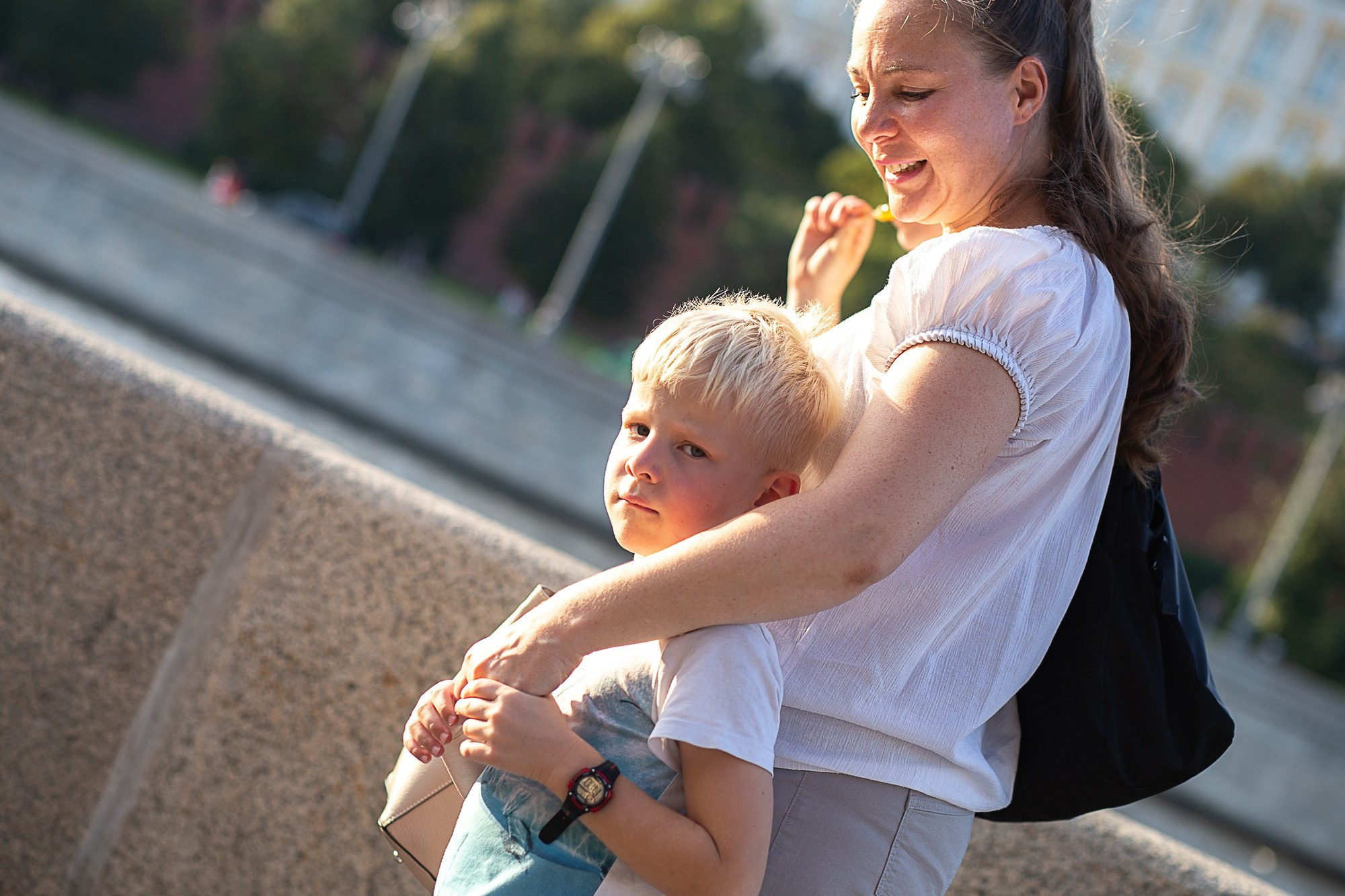 Семейная фотопрогулка по центру Москвы летом. Семейный и школьный фотограф в Москве Анна Ткач