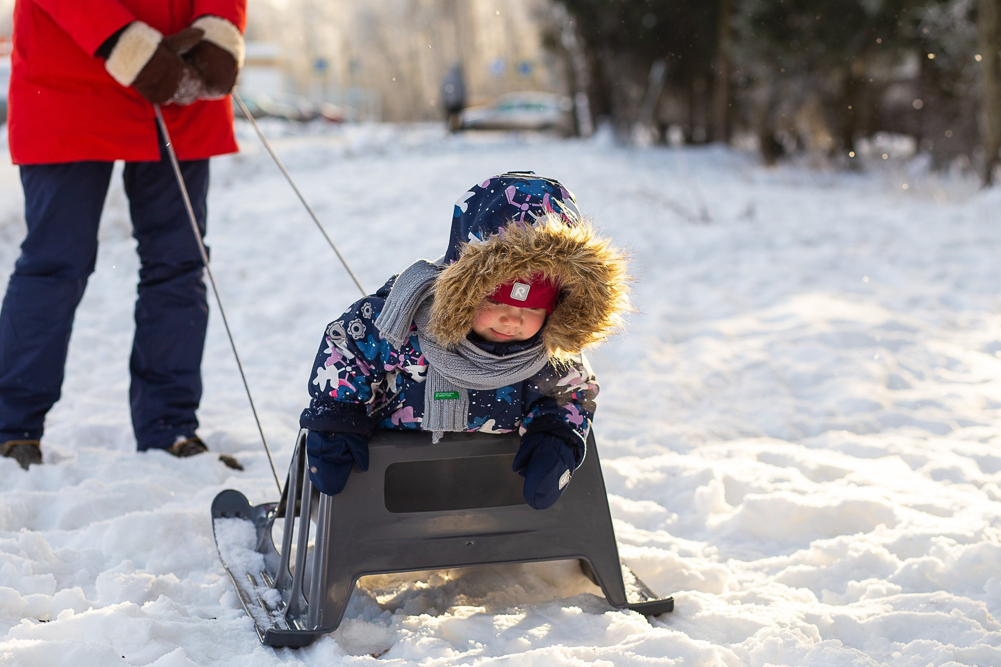 Фотосессия для мамы с дочкой дома и на улице зимой. Семейный и школьный фотограф в Москве Анна Ткач
