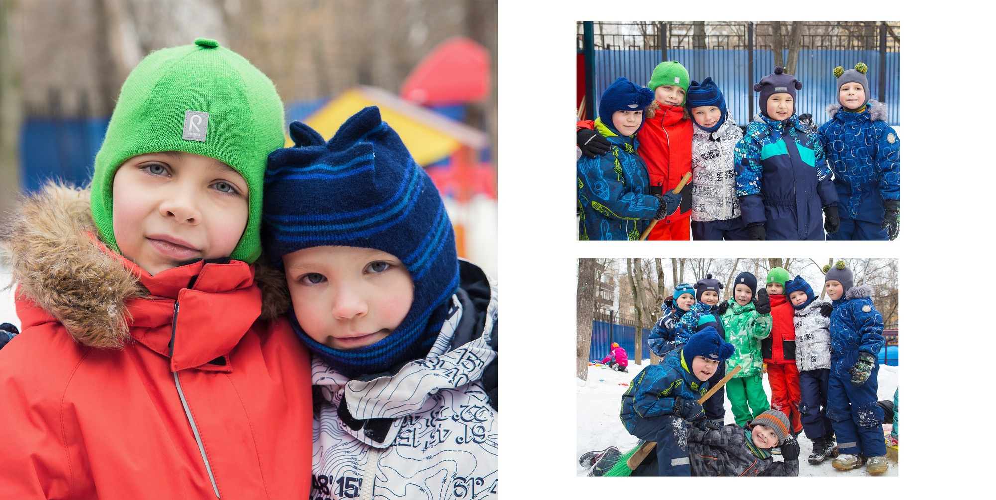 Фотографии детей в детском саду на прогулке зимой