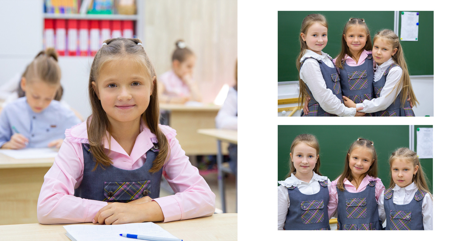 Индивидуальный альбом для первоклассника на пять разворотов. Семейный и школьный фотограф в Москве Анна Ткач