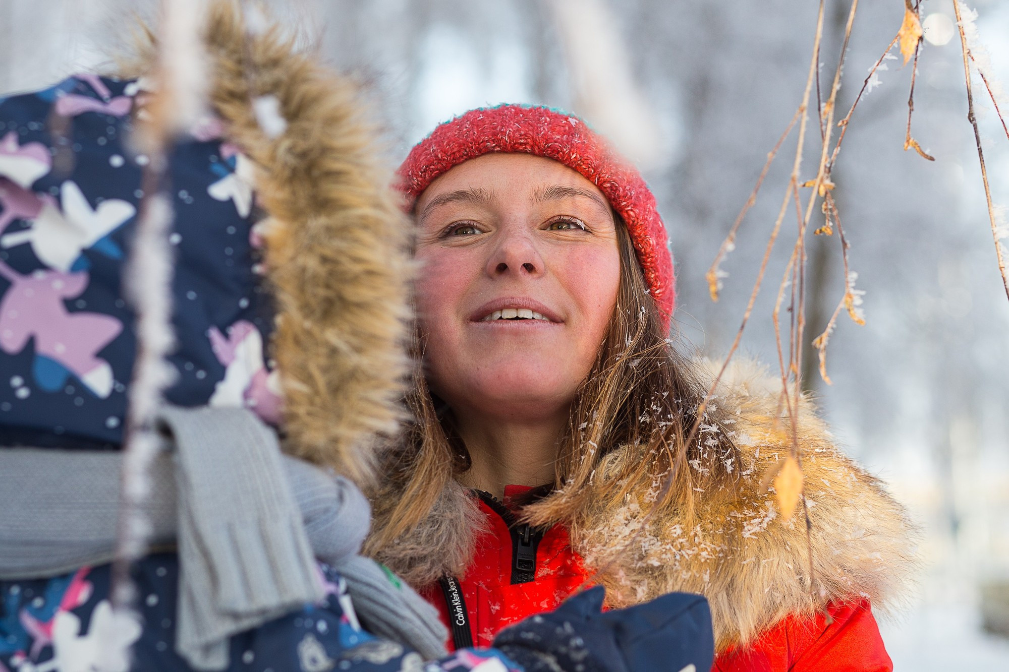Фотосессия для мамы с дочкой дома и на улице зимой. Семейный и школьный фотограф в Москве Анна Ткач