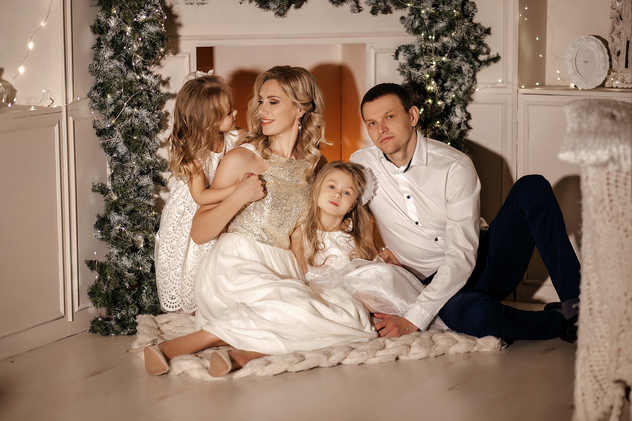 Елена с семьей. Фотограф Юлия Павлова Красноярск