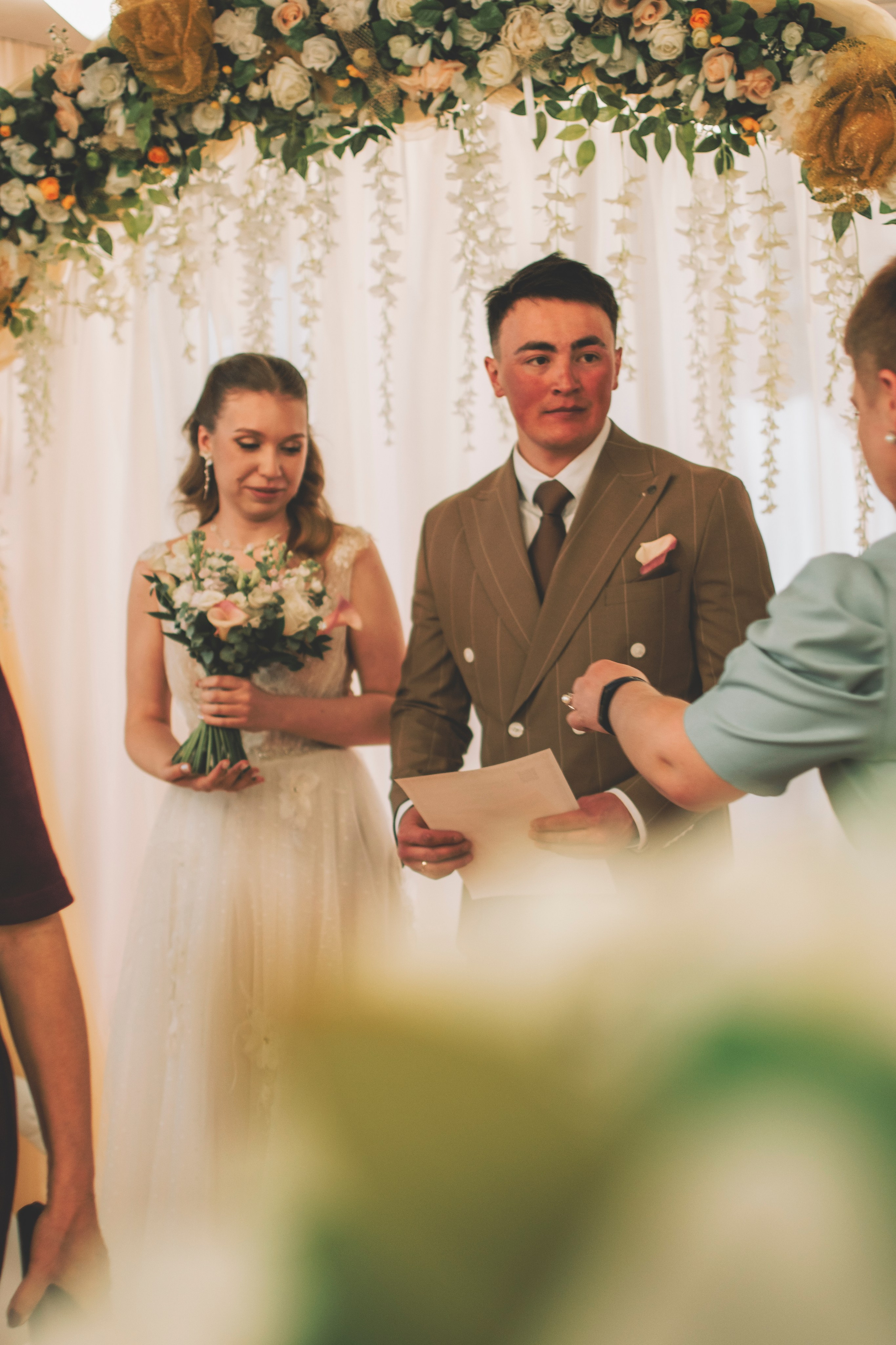 Альберт и Анастасия (Студийная фотосессия, роспись в ДК Нефтяник + фотосессия с гостями). Семейный и свадебный фотограф Губкинский и Ставрополь