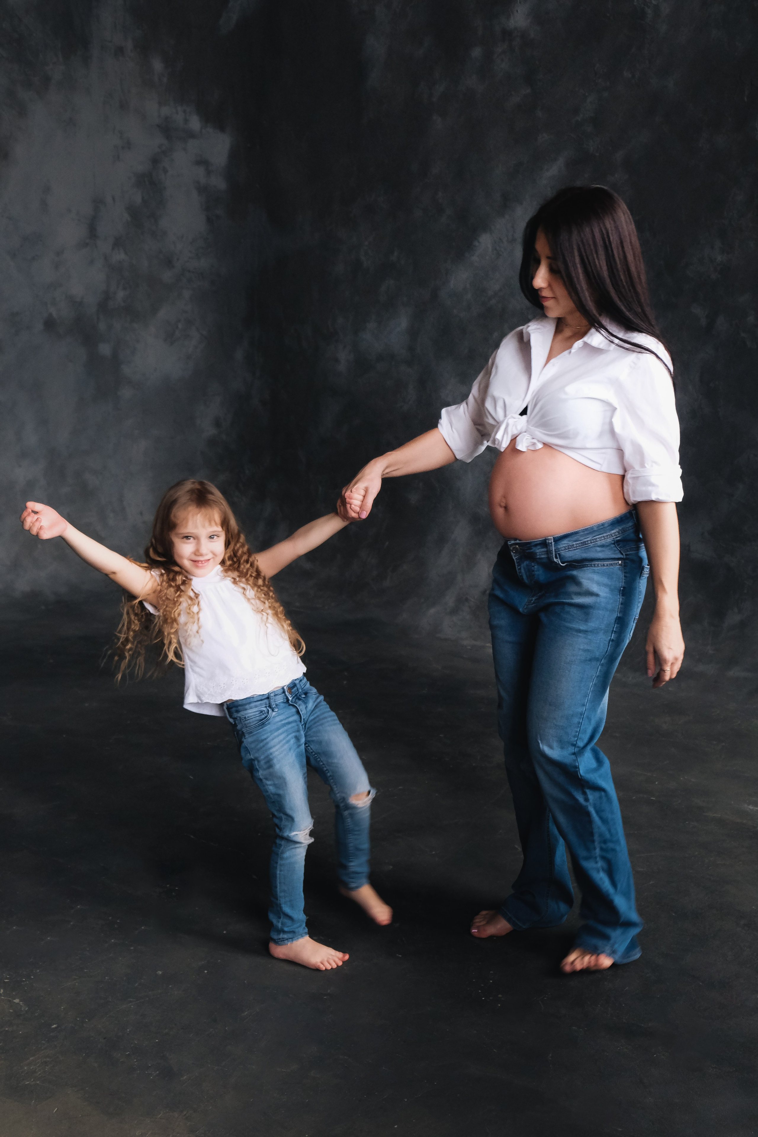 Маша беременность и Саша дочка. Фотограф Наташа Лисица