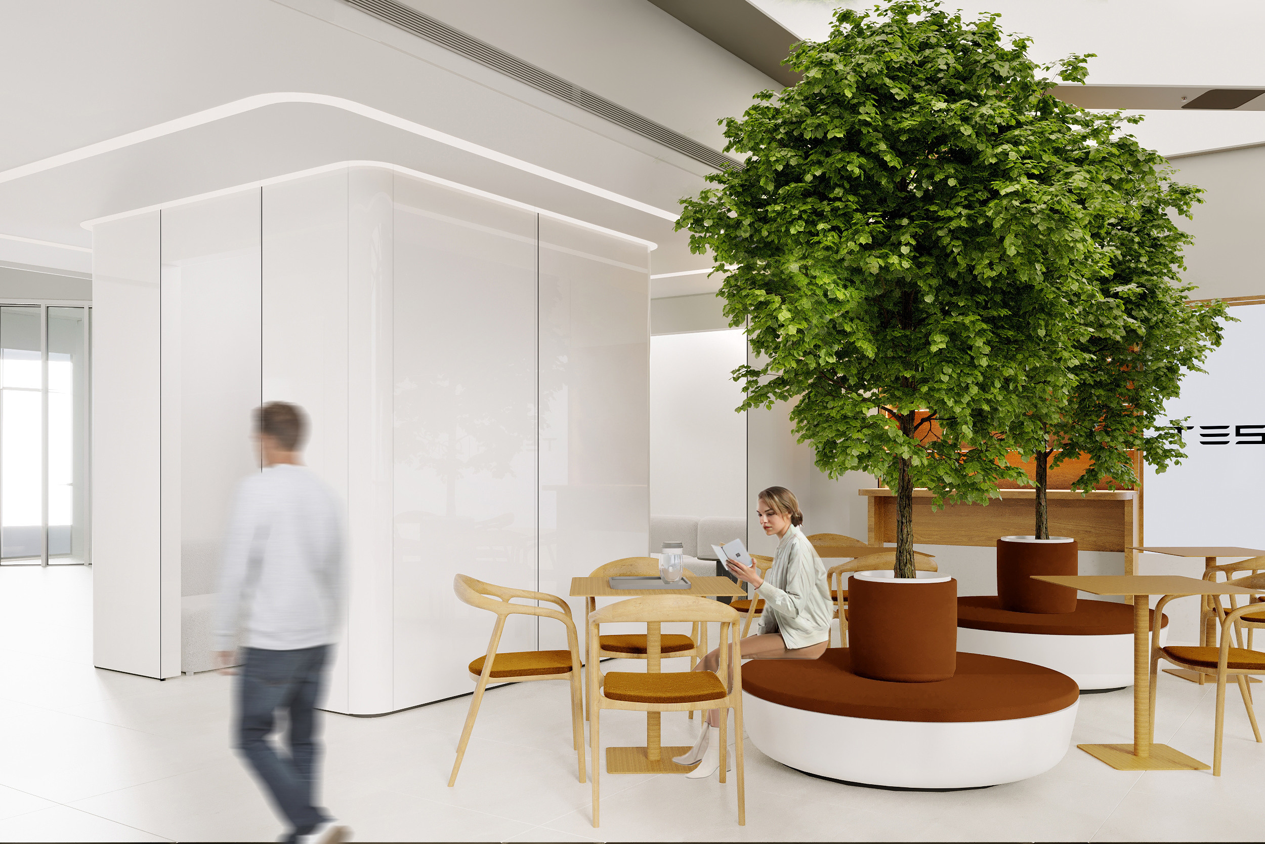 Офис продаж Tesla Connect. Kod Interiors | Дизайнер интерьеров Кораблина Кристина