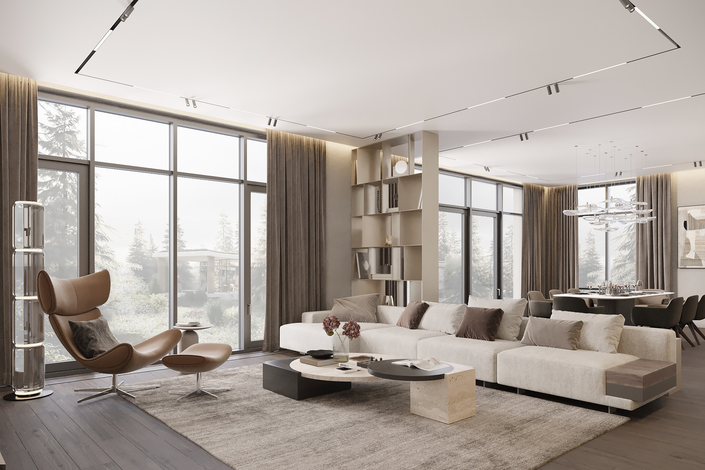 Загородный дом 500 кв. м. КП Монтевиль. Kod Interiors | Дизайнер интерьеров Кораблина Кристина