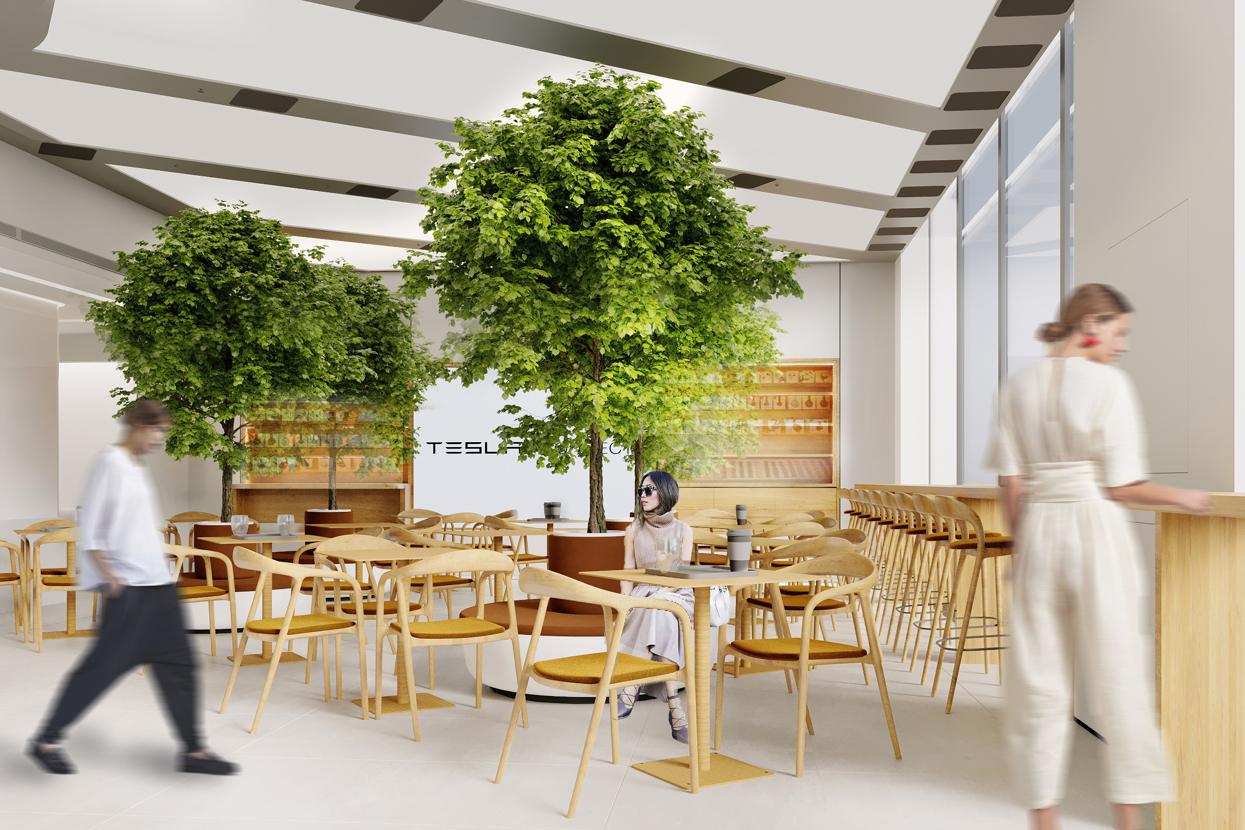 Офис продаж Tesla Connect. Kod Interiors | Дизайнер интерьеров Кораблина Кристина