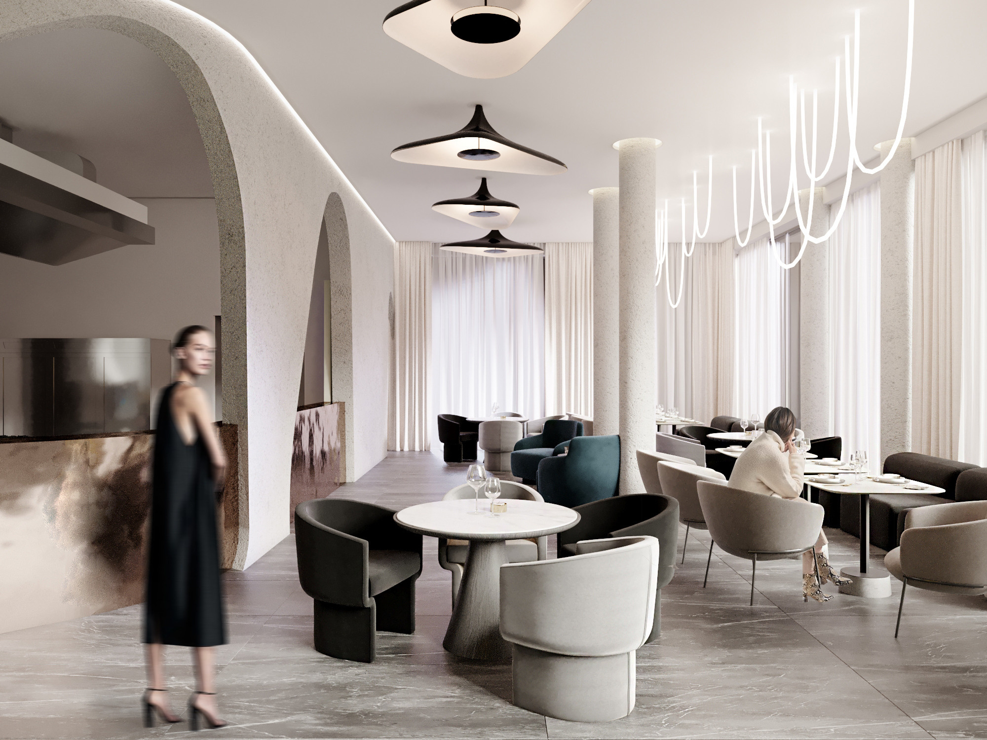 Проект интерьеров для сети отелей. Kod Interiors | Дизайнер интерьеров Кораблина Кристина