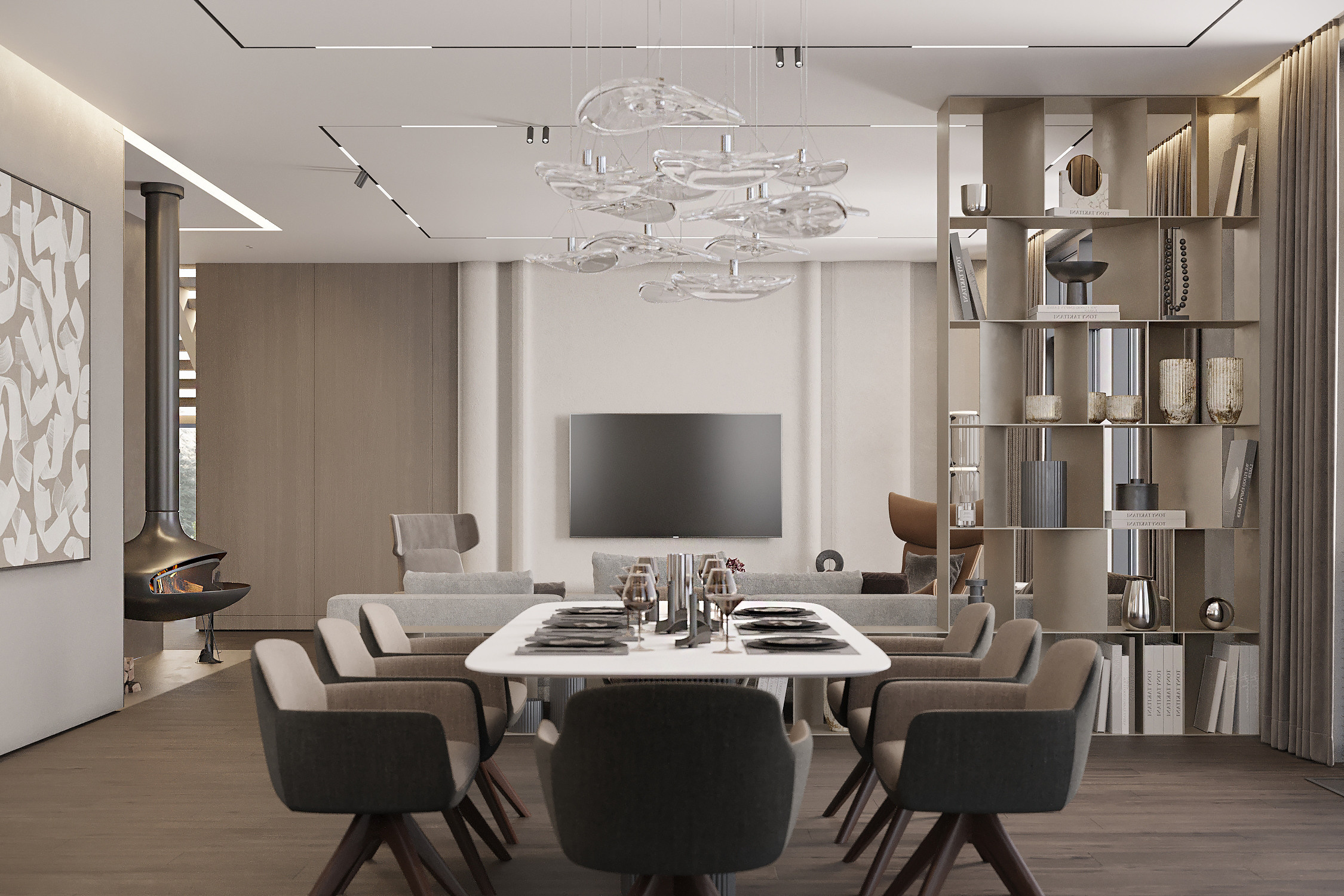 Загородный дом 500 кв. м. КП Монтевиль. Kod Interiors | Дизайнер интерьеров Кораблина Кристина