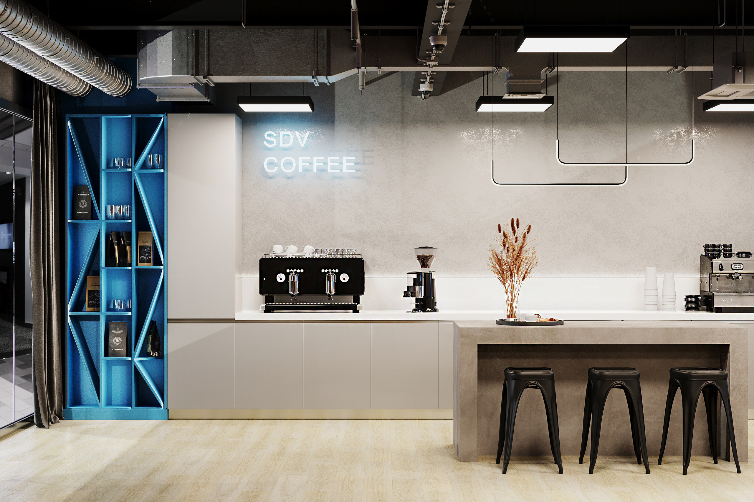 Шоурум производства кофе