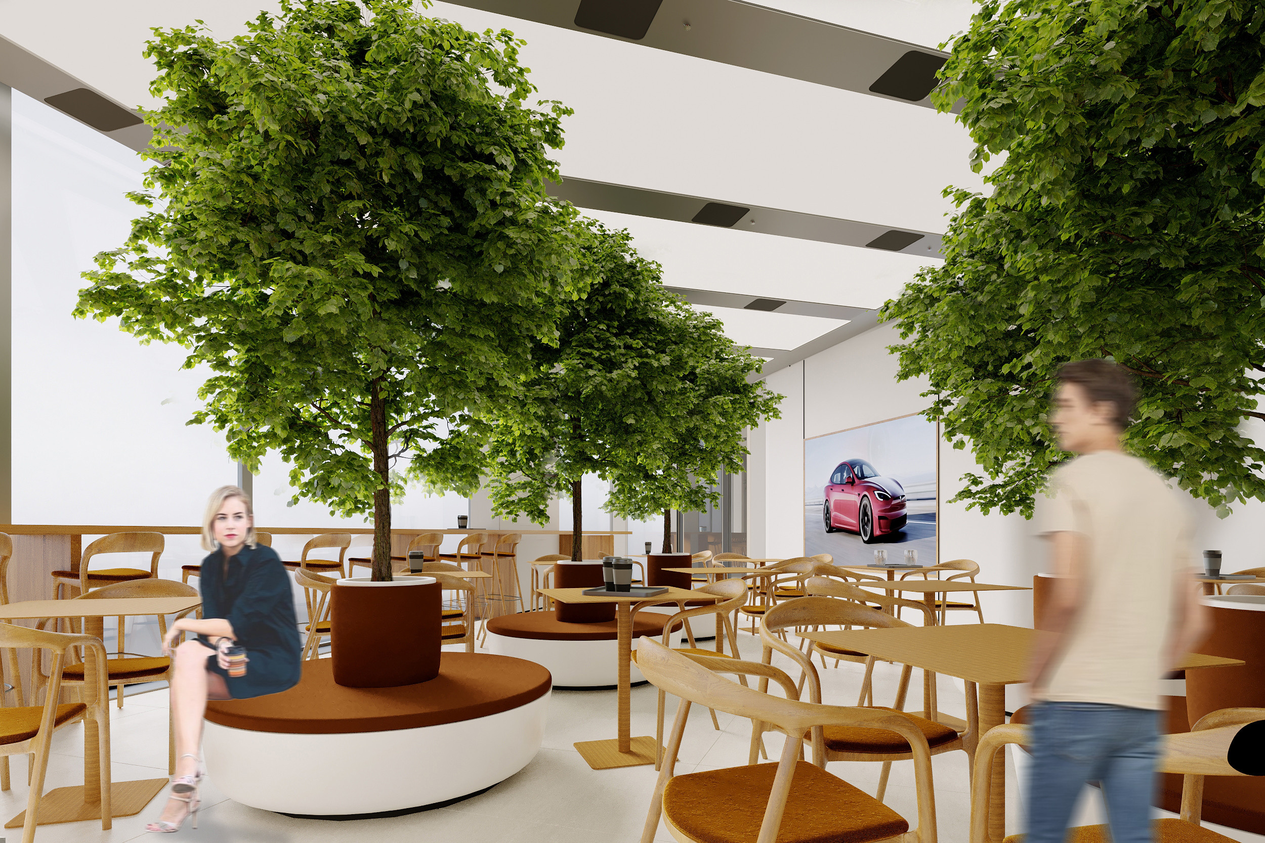 Офис продаж Tesla Connect. Kod Interiors | Дизайнер интерьеров Кораблина Кристина