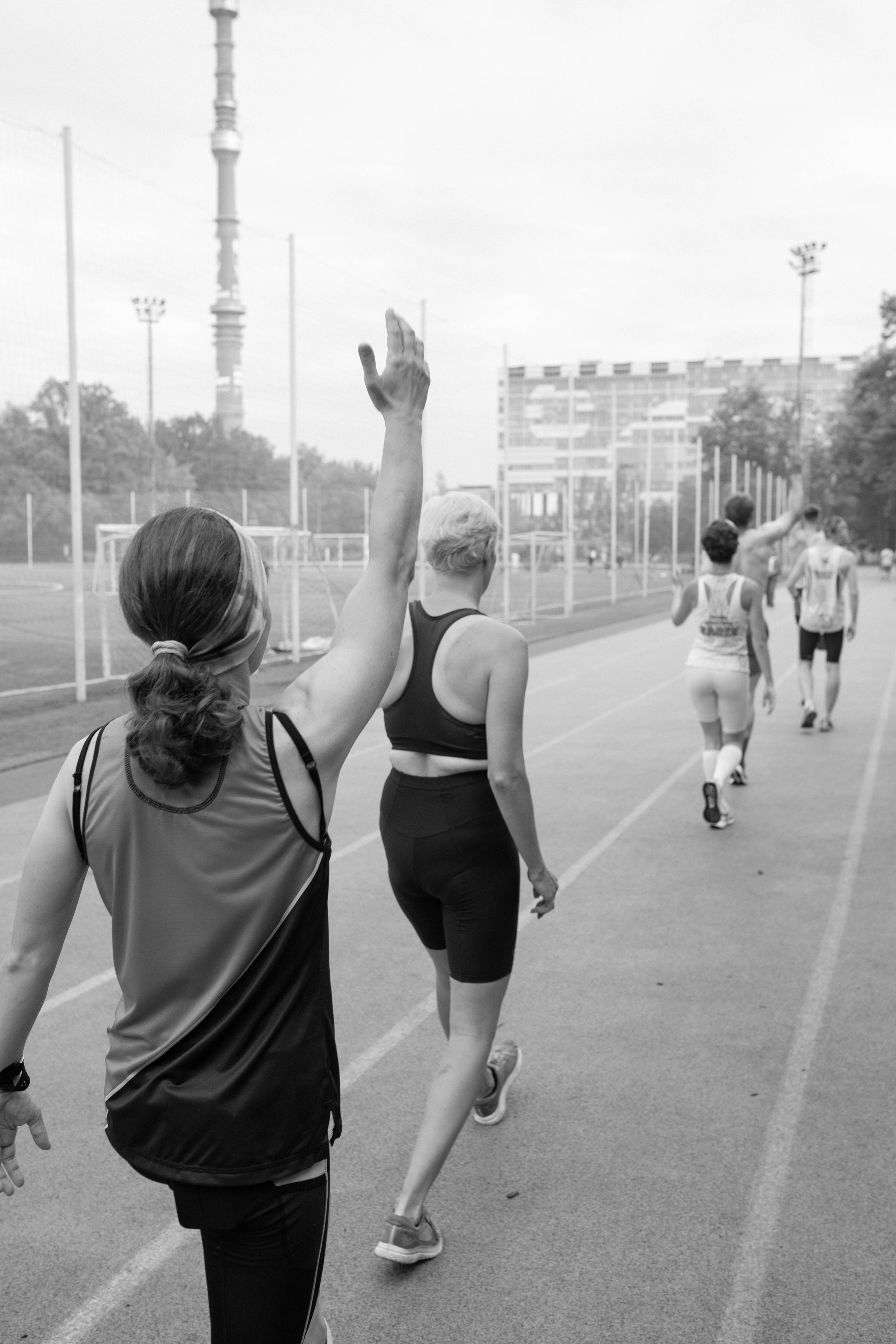 Тренировка сквозь призму чб. Александра Мельниченко/ Бегающий фотограф
