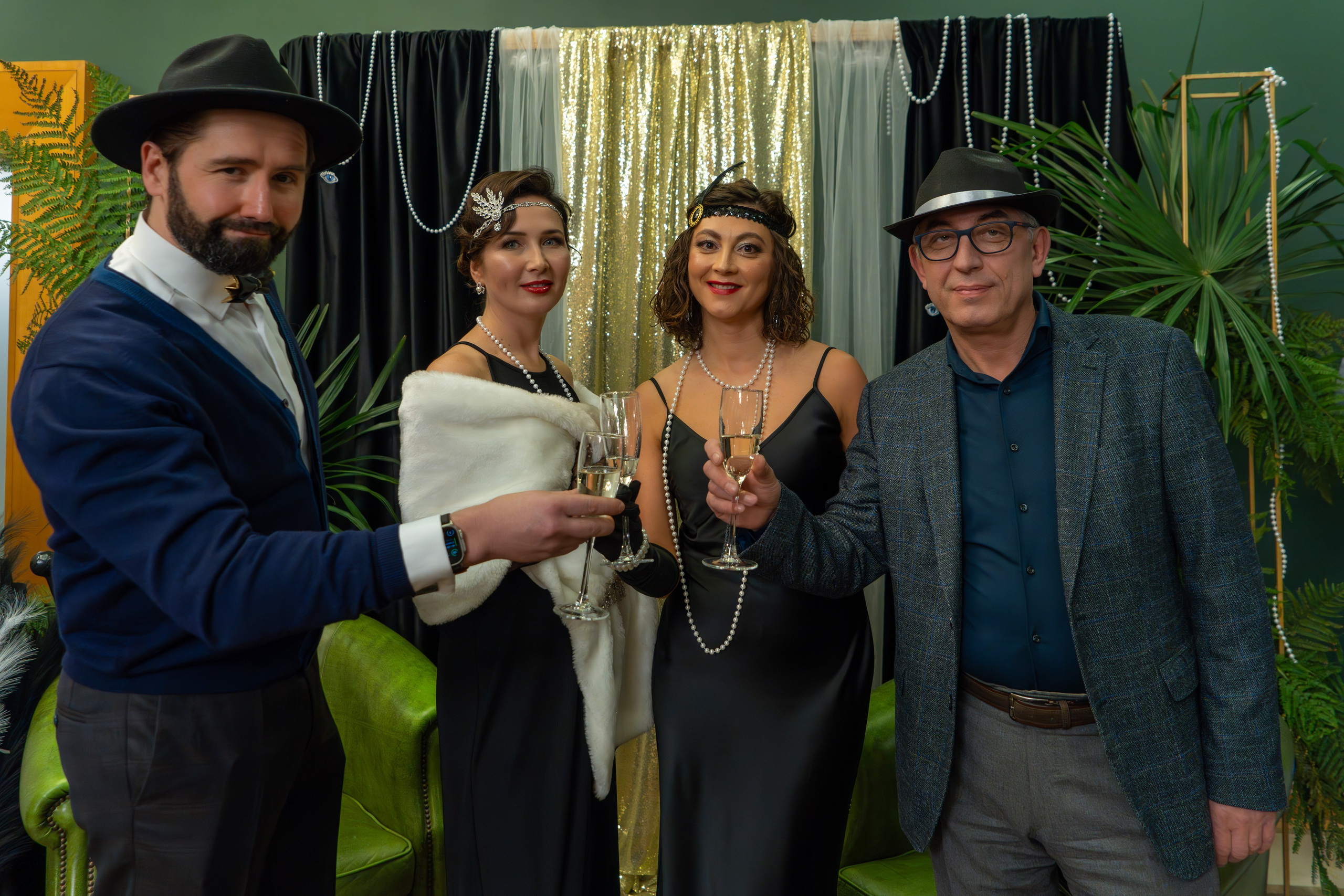 Новый год в стиле Great Gatsby. Репортажный фотограф в Красной Поляне и Сочи Павлюченко Екатерина