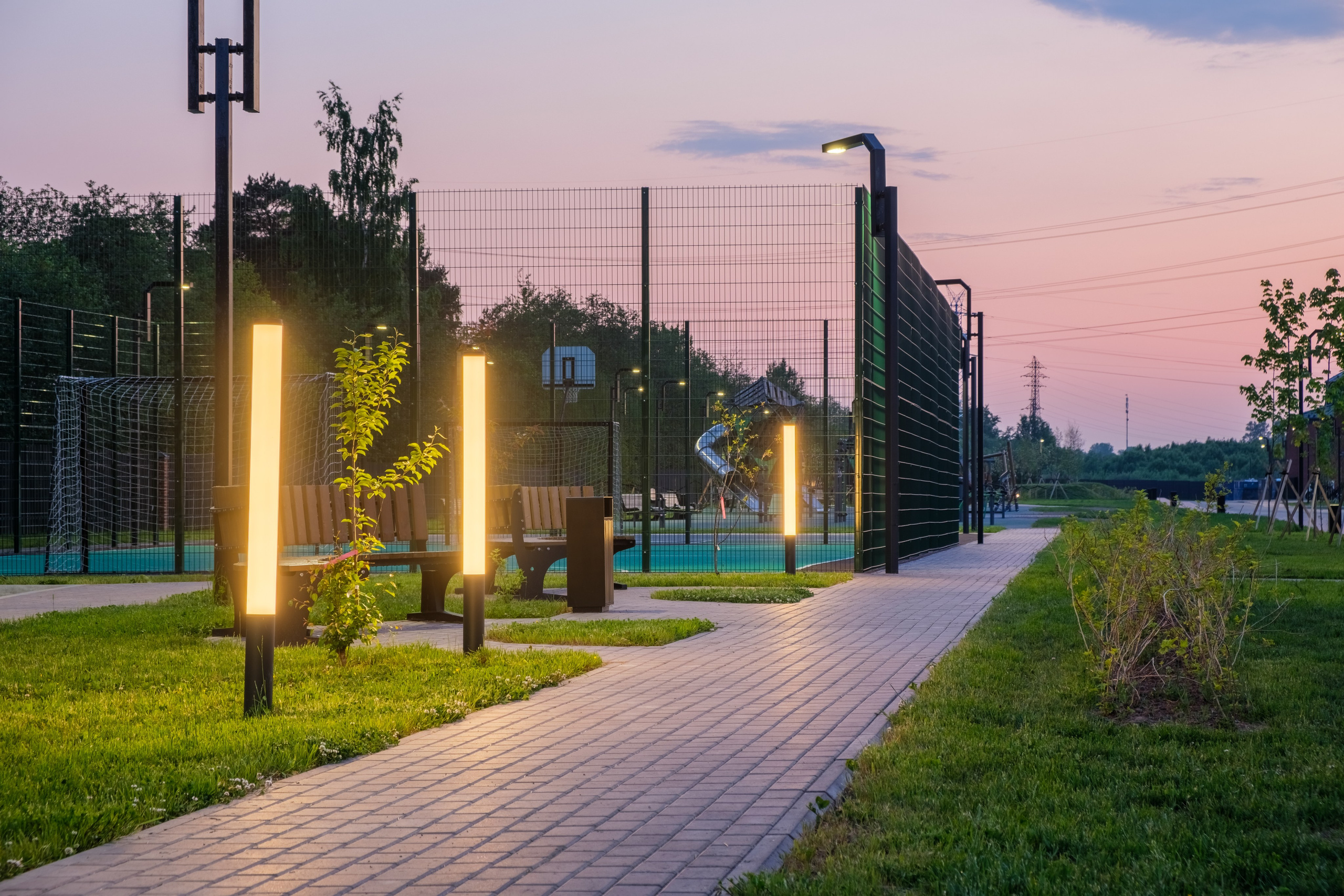 Архитектурная фотосъёмка коттеджного посёлка