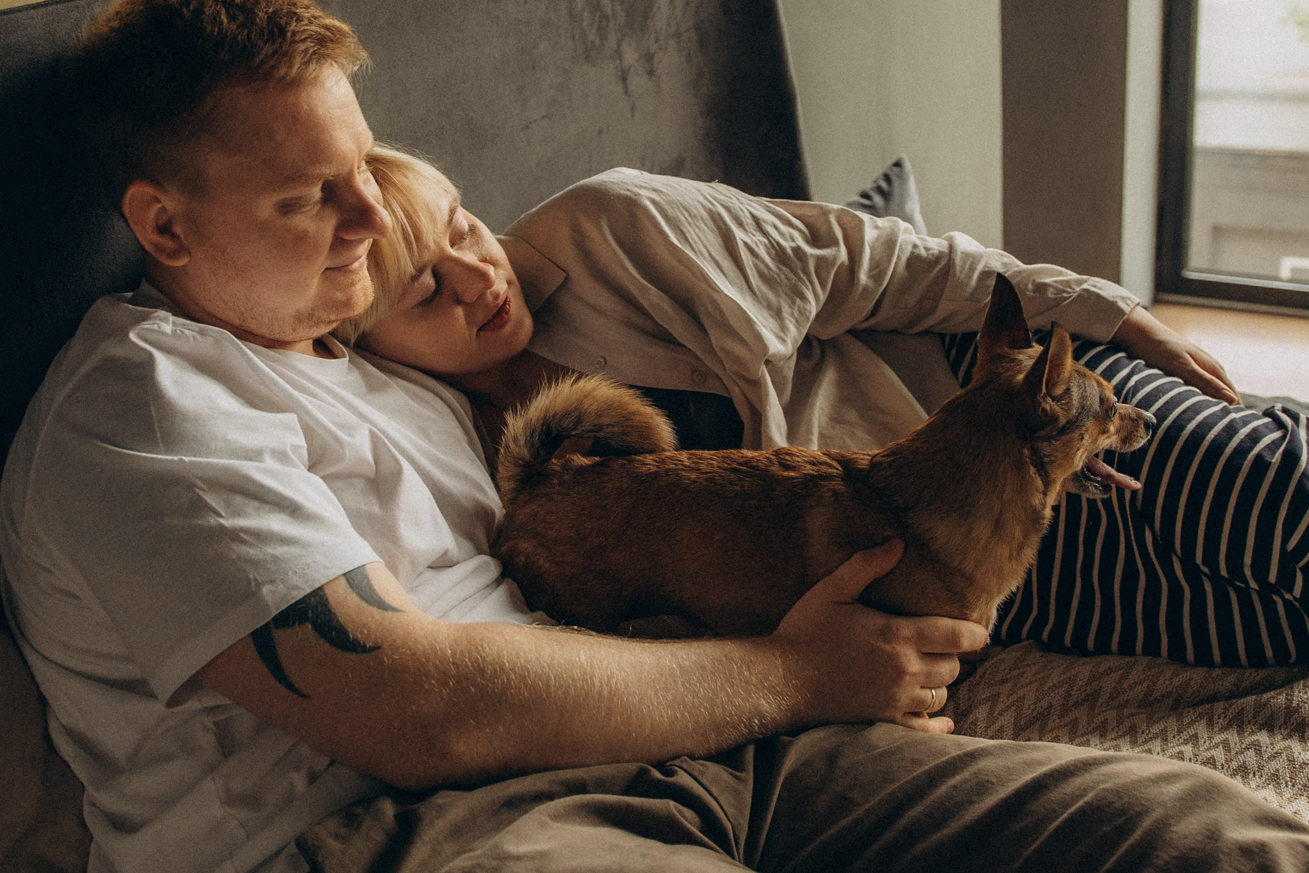 Алена, Антон и Гая. Гаврилова Настя семейный фотограф lifestyle в Москве