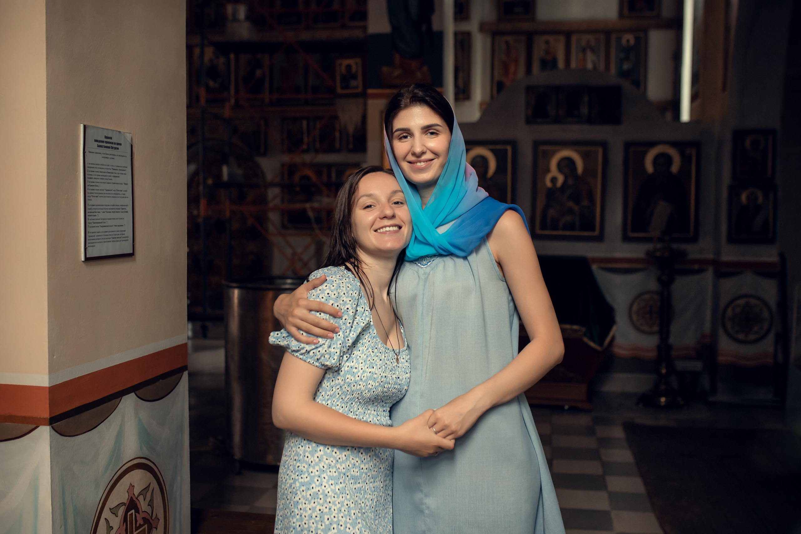 Крещение Михаила и Светланы в Храме во имя святителя Николы Чудотворца. Екатерина Крапивина фотограф церковных Таинств в Нижний Новгороде