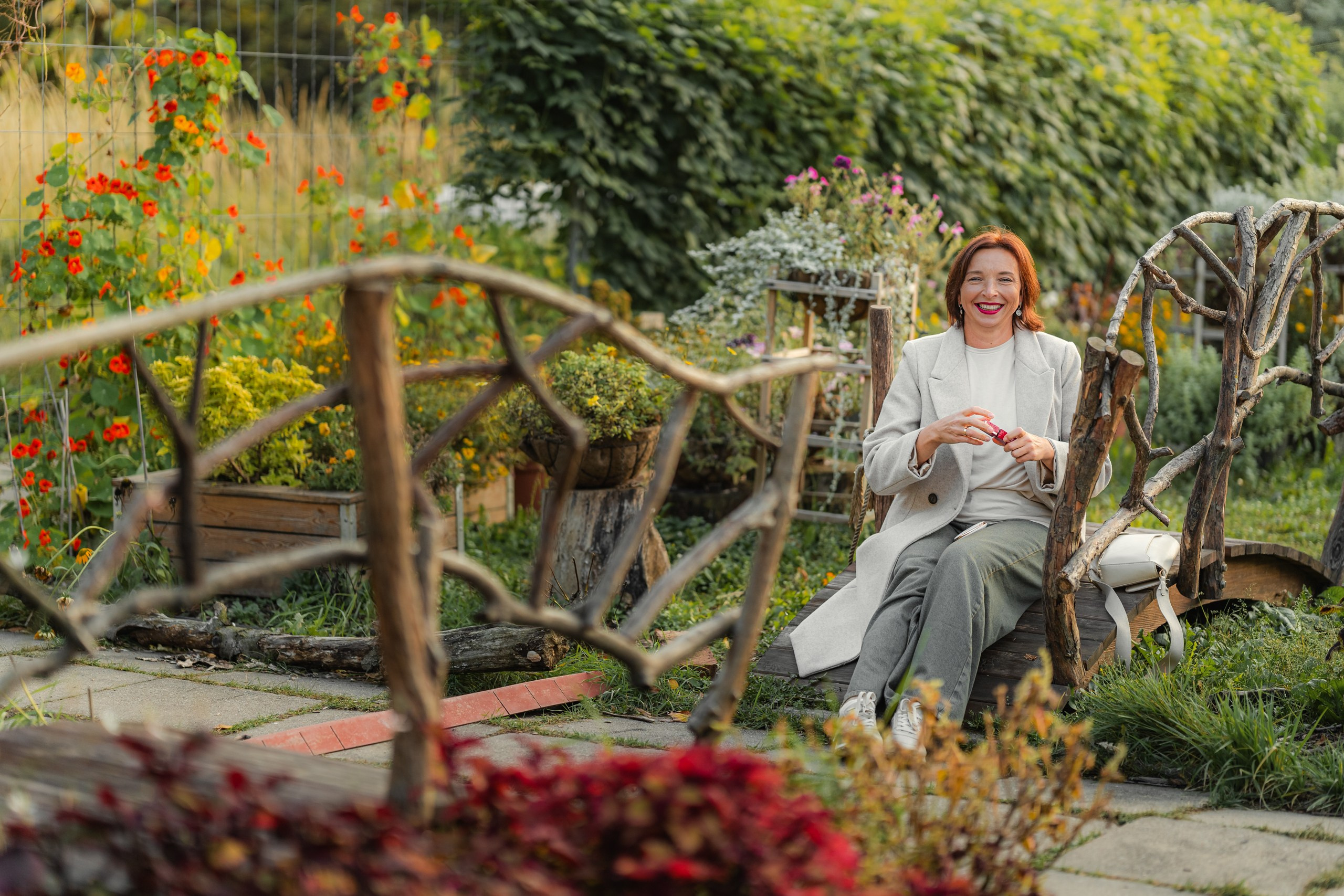 Осень. Ботанический сад МГУ. Юртаевы. Фотограф Анна Колесникова